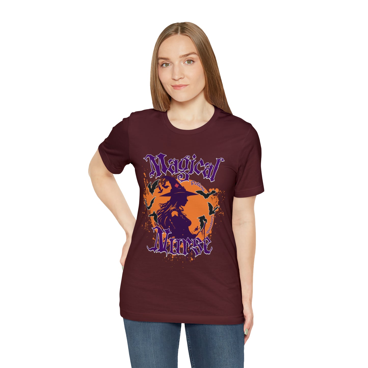 Magical Nurse Halloween short sleeved shirt