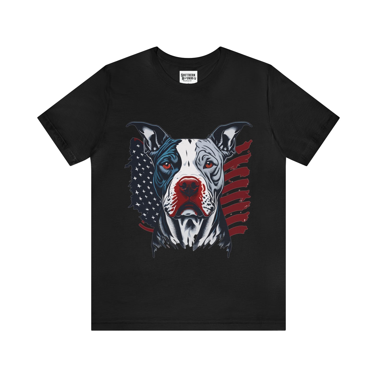 Pit bull 4th of July Unisex Jersey Short Sleeve Tee Patriotic
