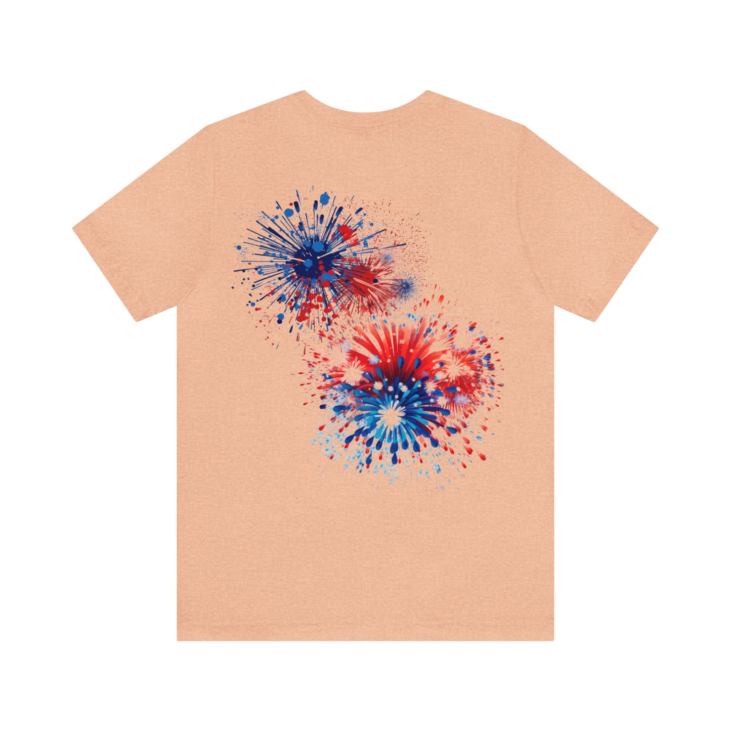 Freedom Smiley Face Flag Unisex Jersey Short Sleeve Tee Patriotic American Flag