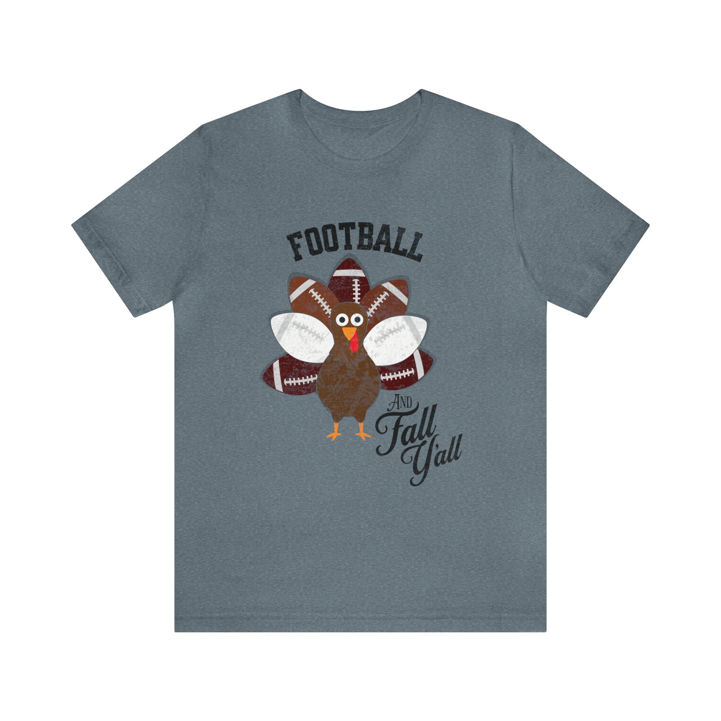 Vintage Dark Red and White Football and Fall Short Sleeve Tee, Football and turkey shirt, Texas A&M