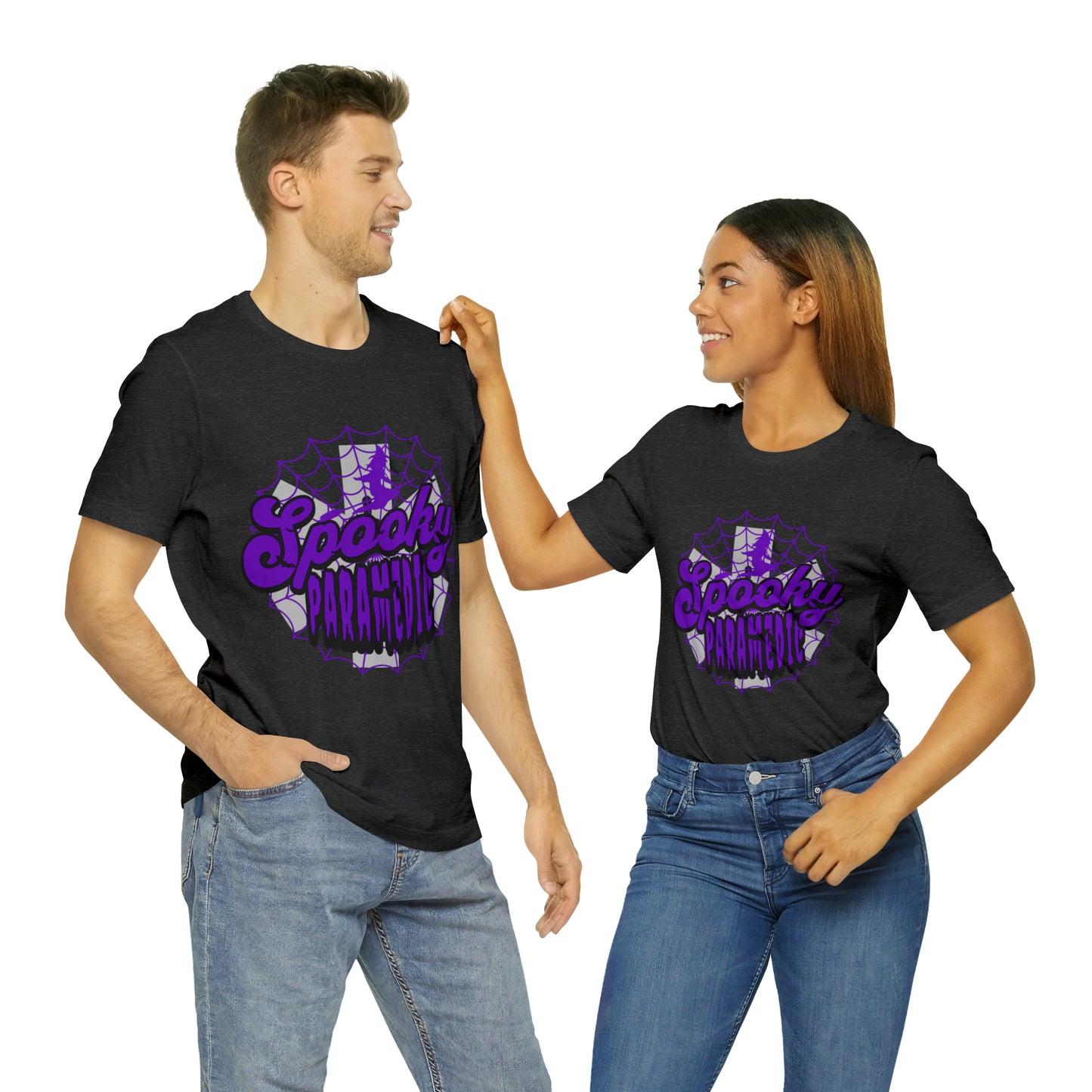 Fun Halloween Paramedic Shirt, Halloween shirt, Purple Spooky Paramedic shirt, Paramedic gift