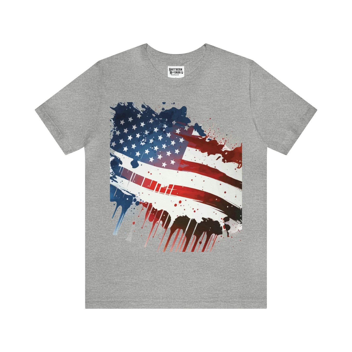 American Flag Unisex Jersey Short Sleeve Tee Patriotic July 4th