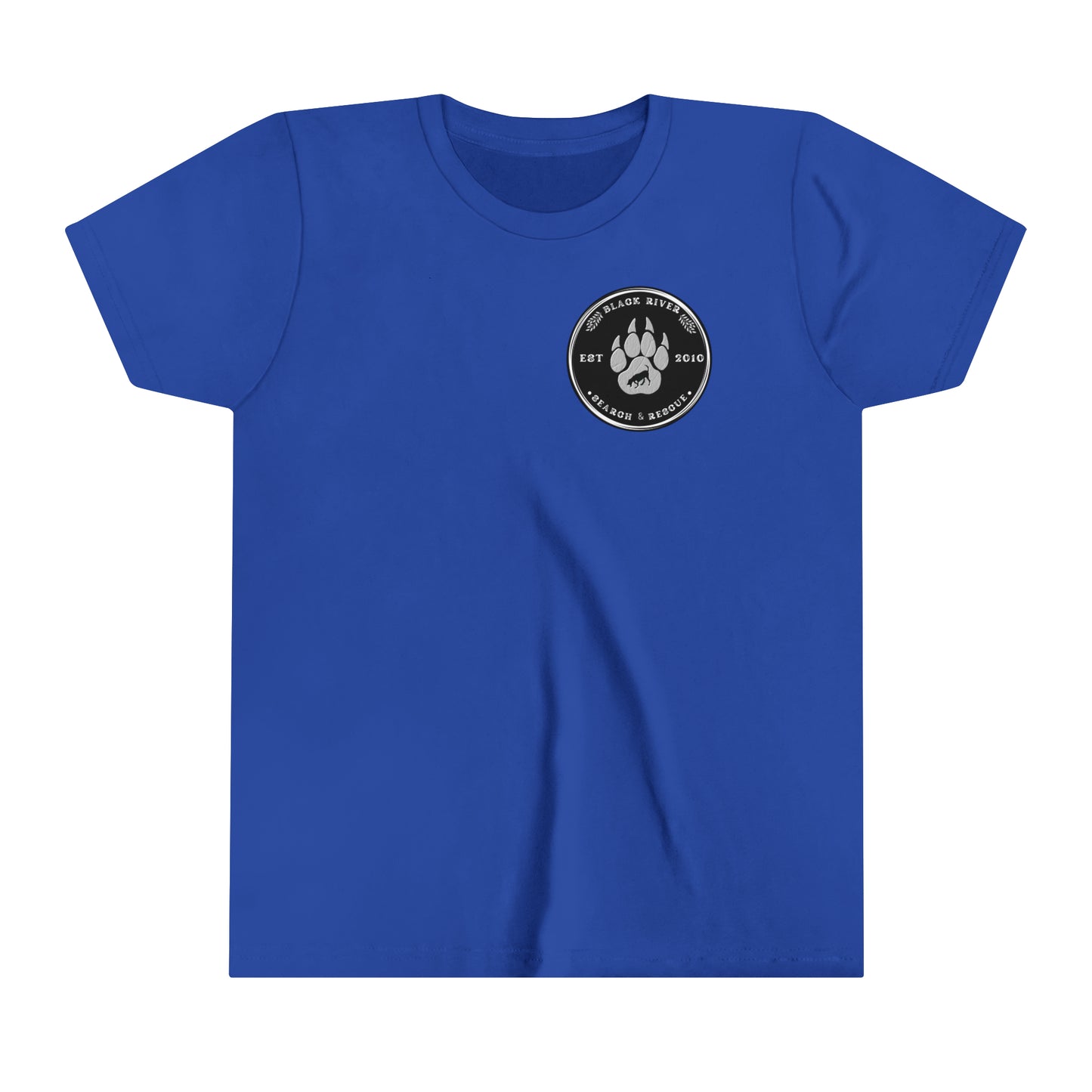 Black River Search & Rescue Black Logo Youth Short Sleeve Tee