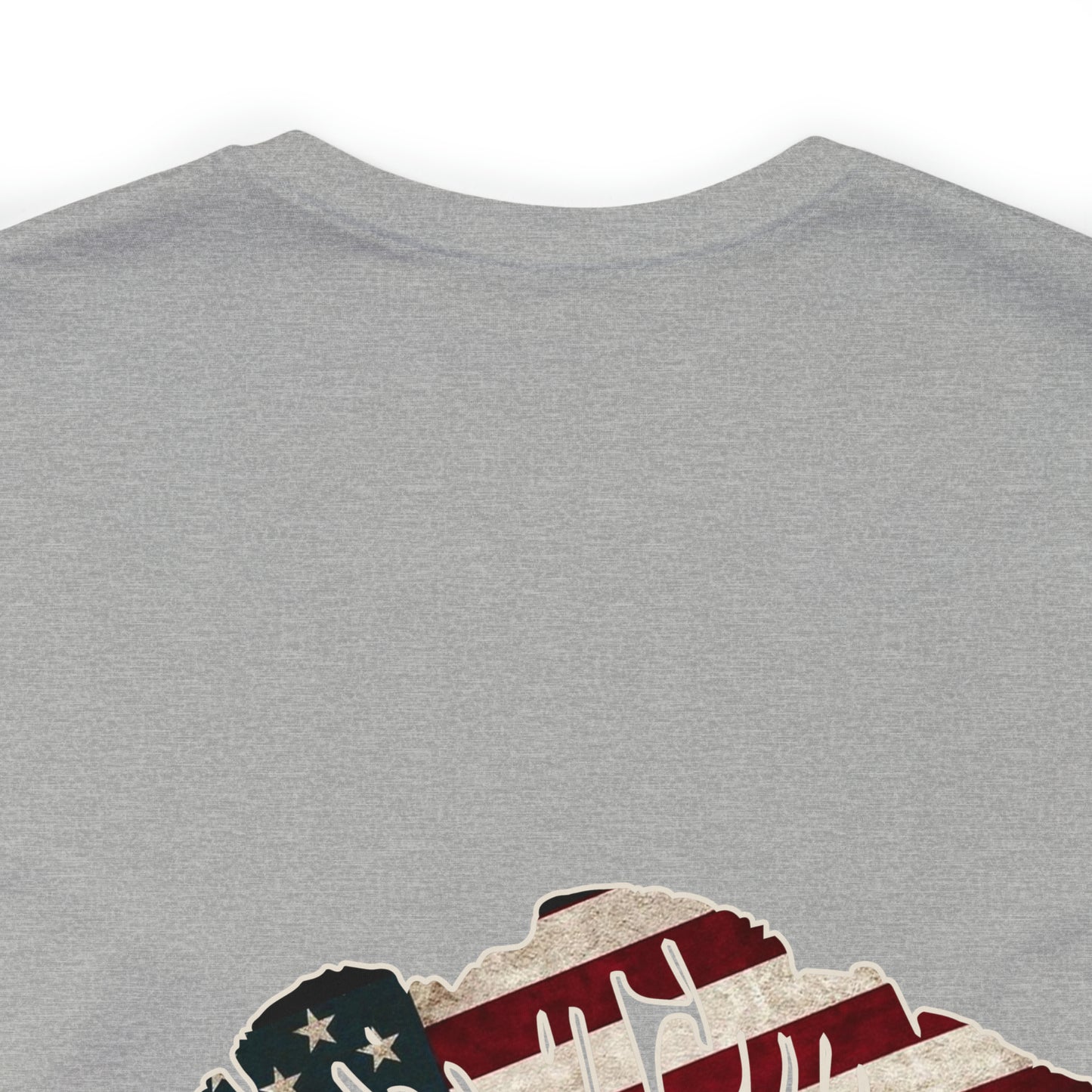 American Flag Lips 4th of July Unisex Jersey Short Sleeve Tee Patriotic Retro
