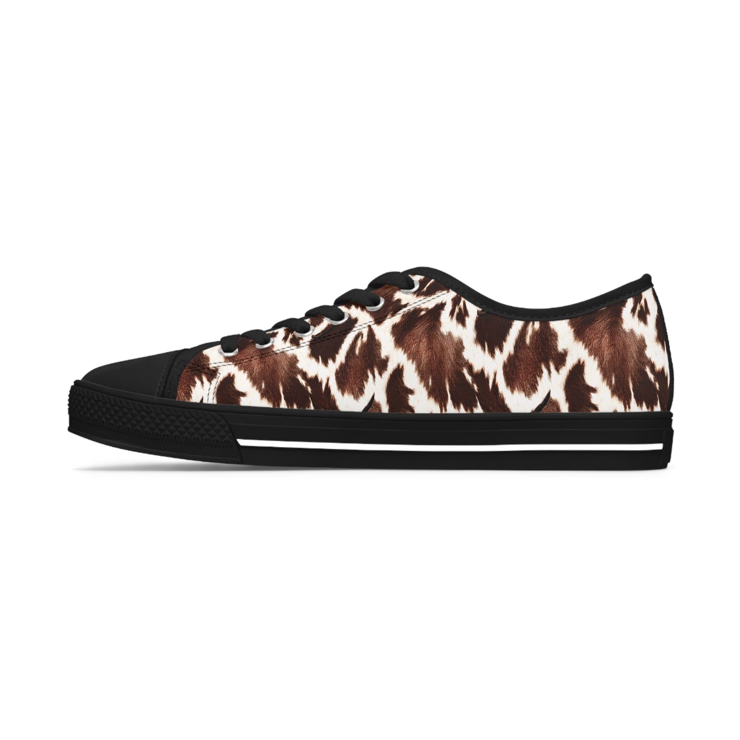 Cowhide print Women's Low Top Sneakers