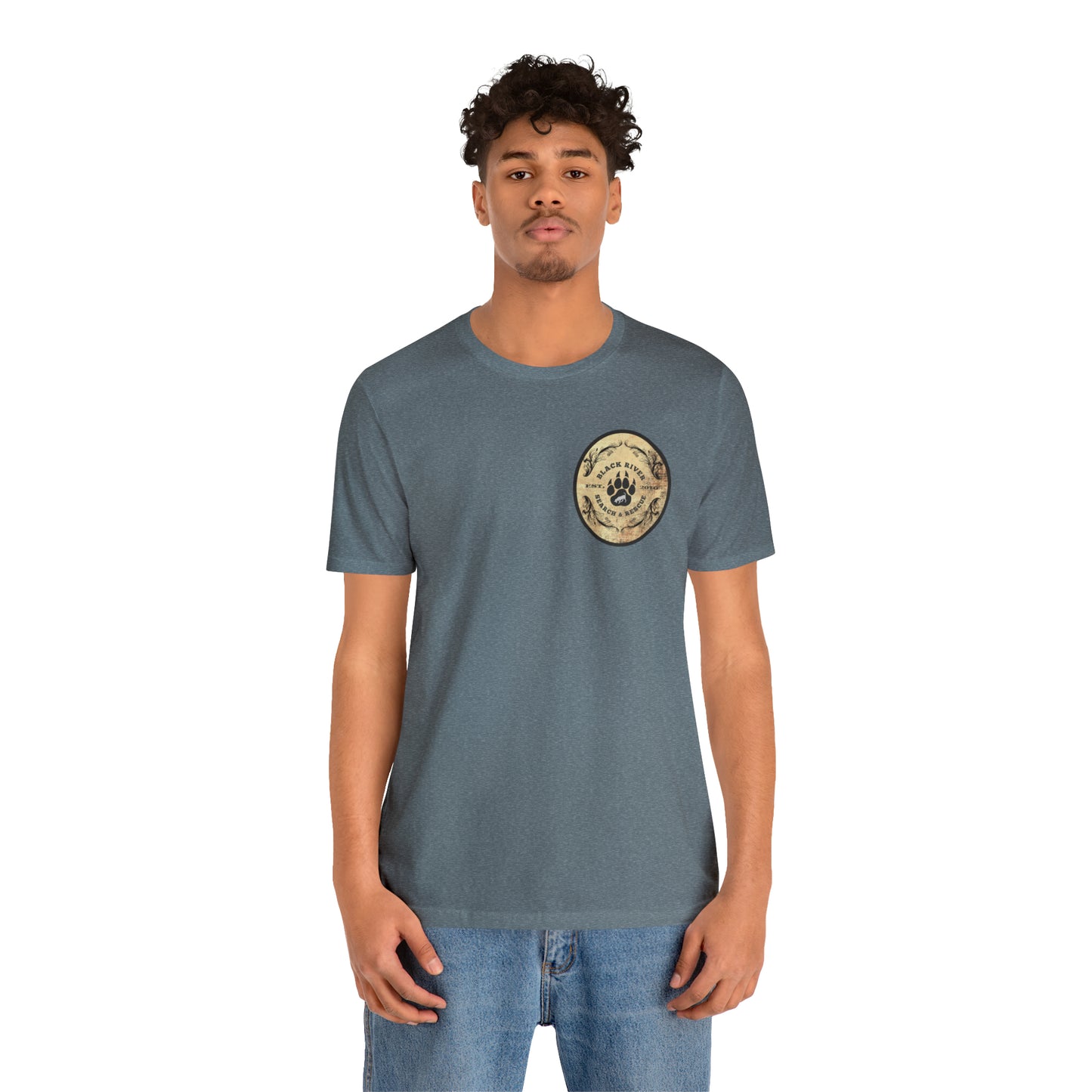 Black River Search & Rescue Logo Unisex Jersey Short Sleeve Tee