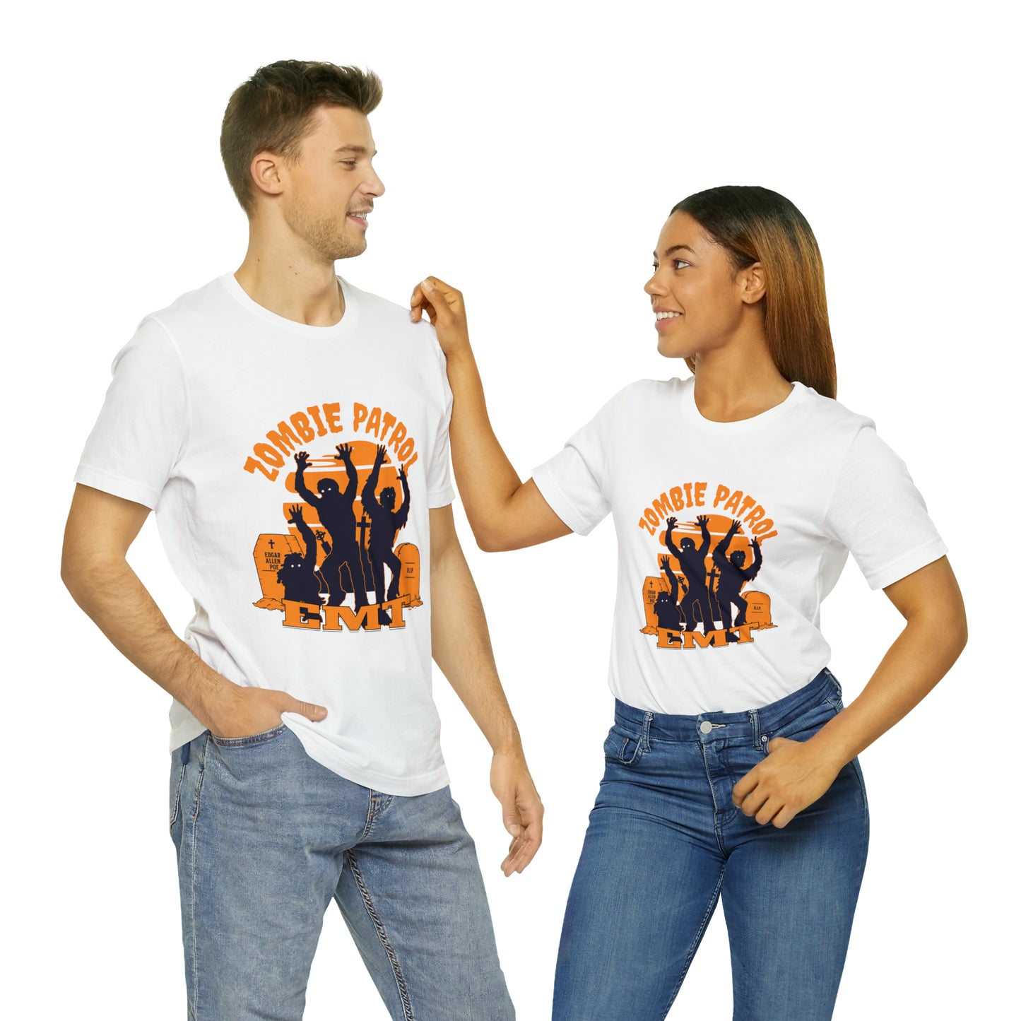 Halloween Zombie Patrol EMT Short Sleeve Tee