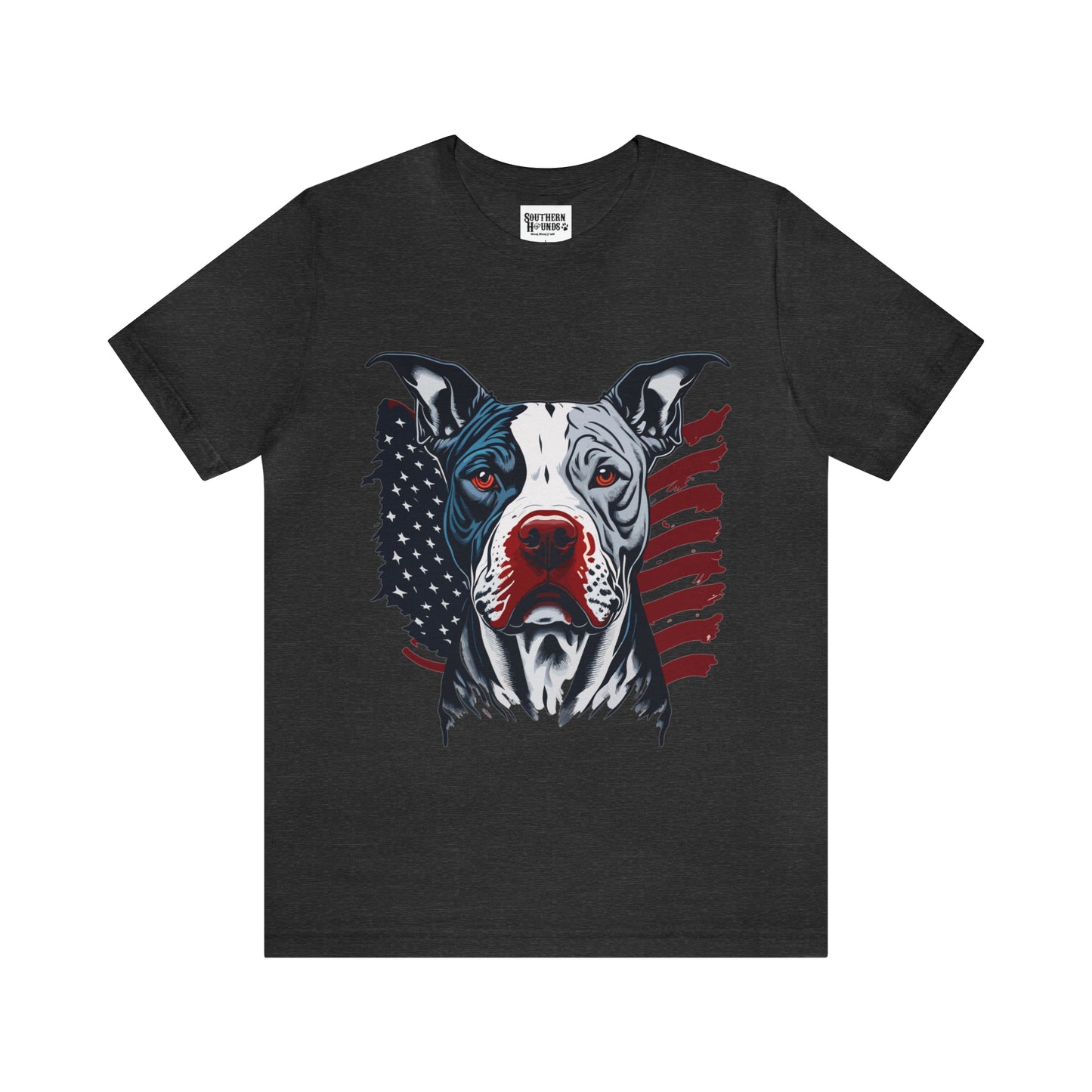 Pit bull 4th of July Unisex Jersey Short Sleeve Tee Patriotic