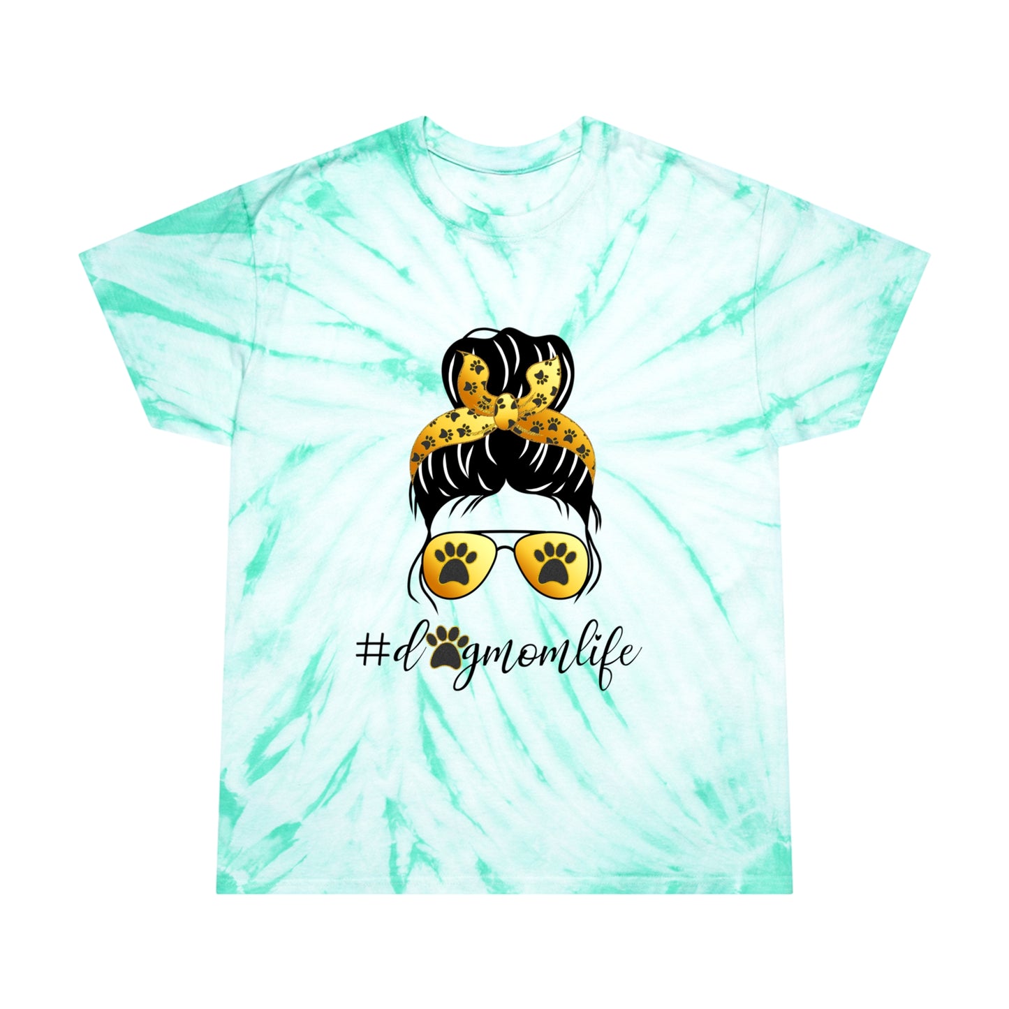 Dog Mom Life Tie-Dye Tee, Cyclone