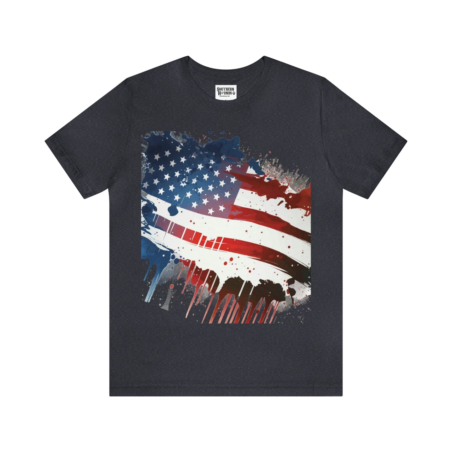 American Flag Unisex Jersey Short Sleeve Tee Patriotic July 4th