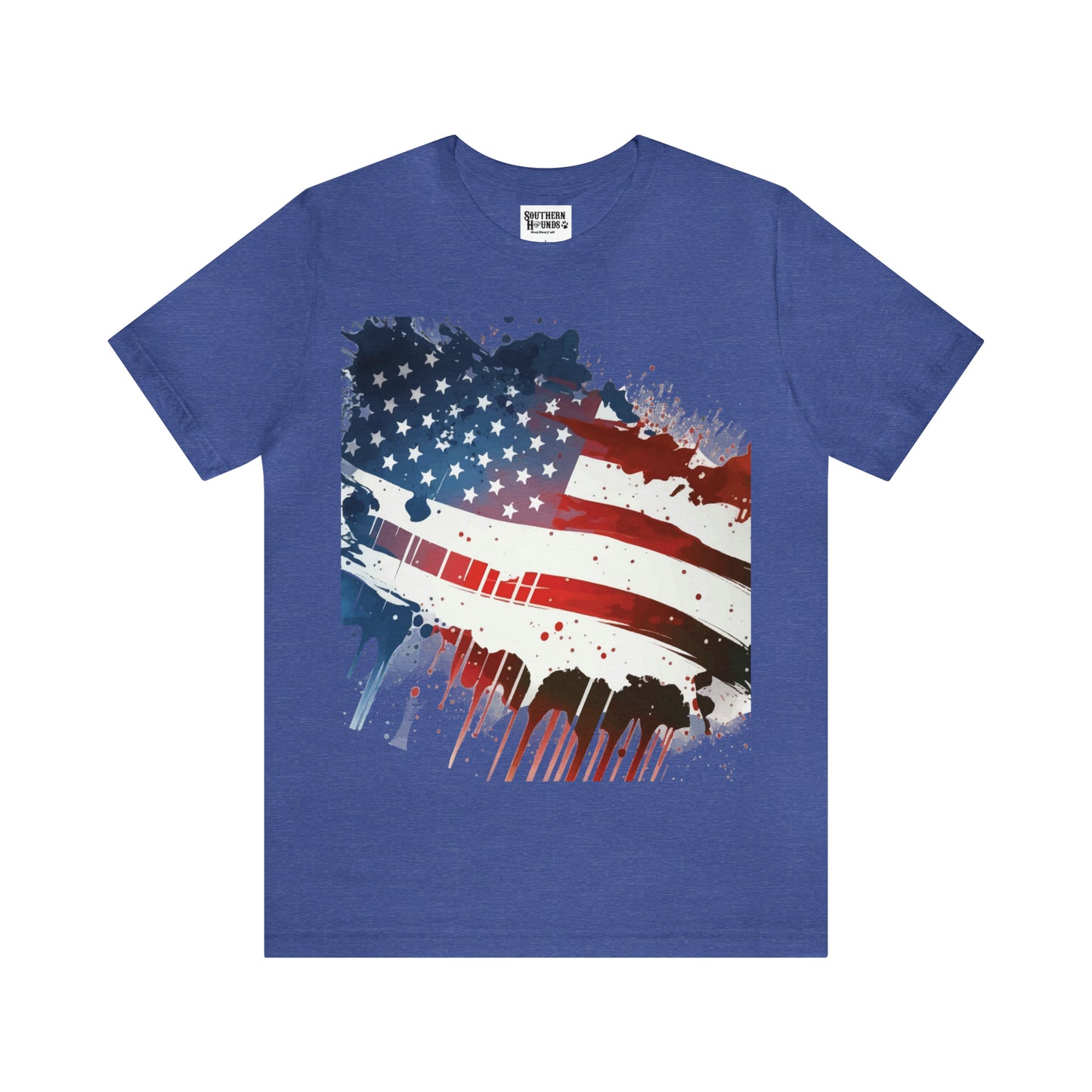 American Flag Unisex Jersey Short Sleeve Tee Patriotic July 4th