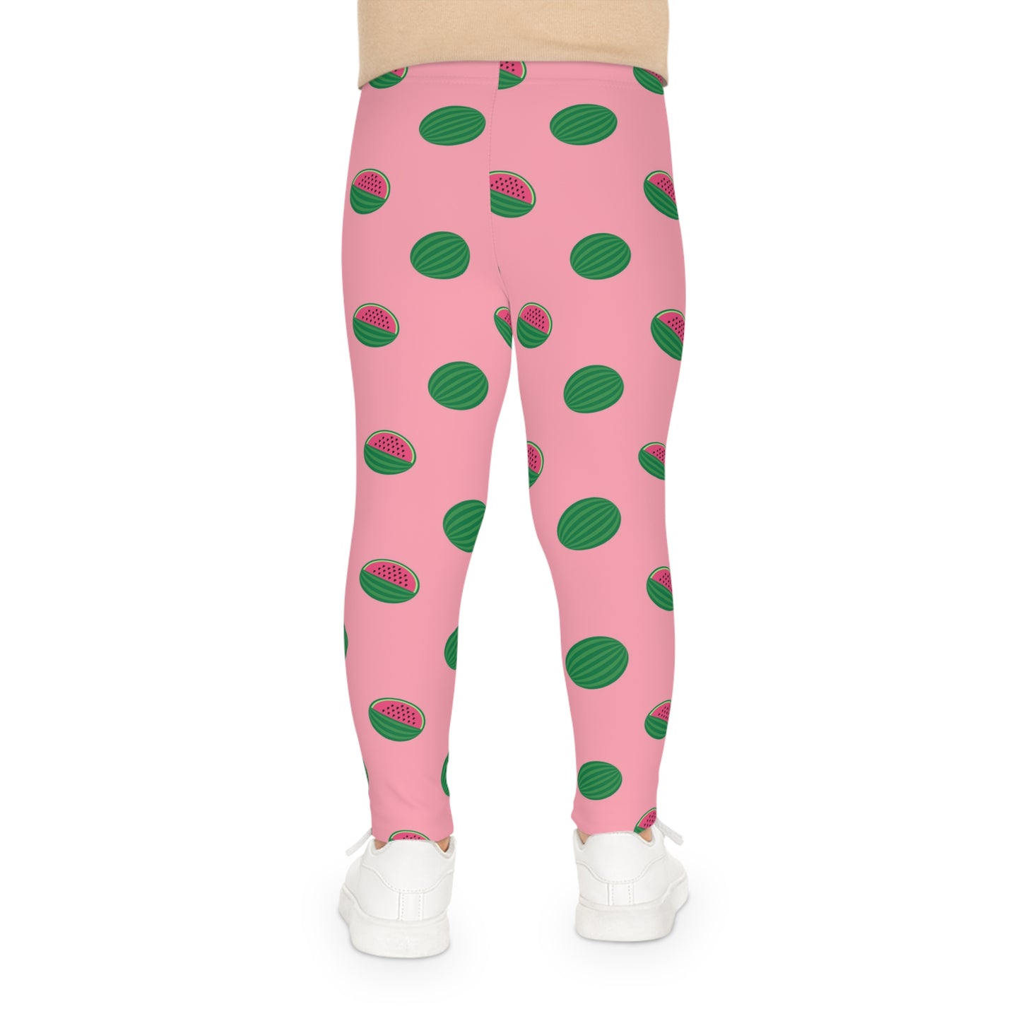 Girls colorful pink and watermelon leggings