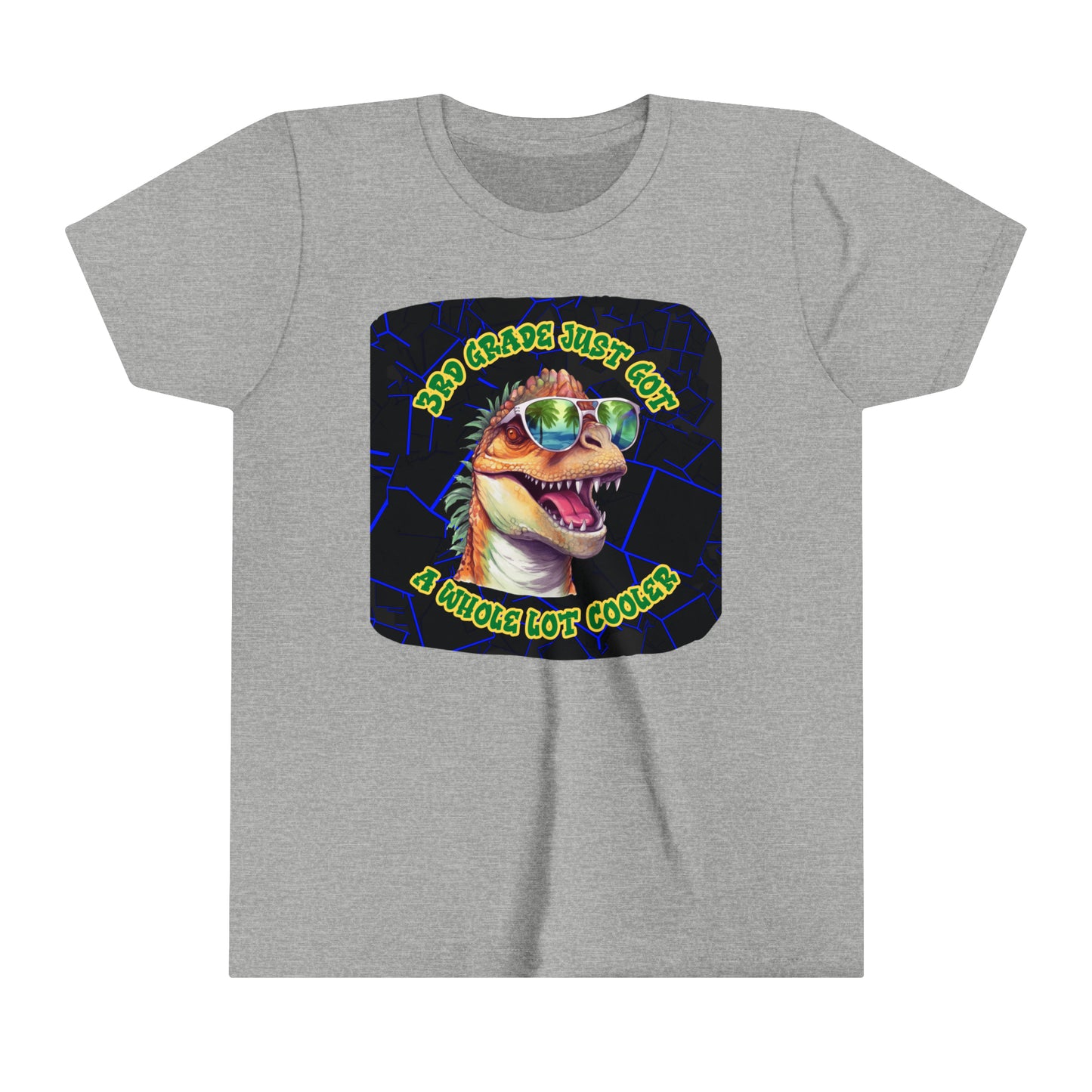 Kids back to school Tee, T-Rex Tee, T-rex T-shirt, Cool Kid Tee, School Tee, 3rd Grade Tee