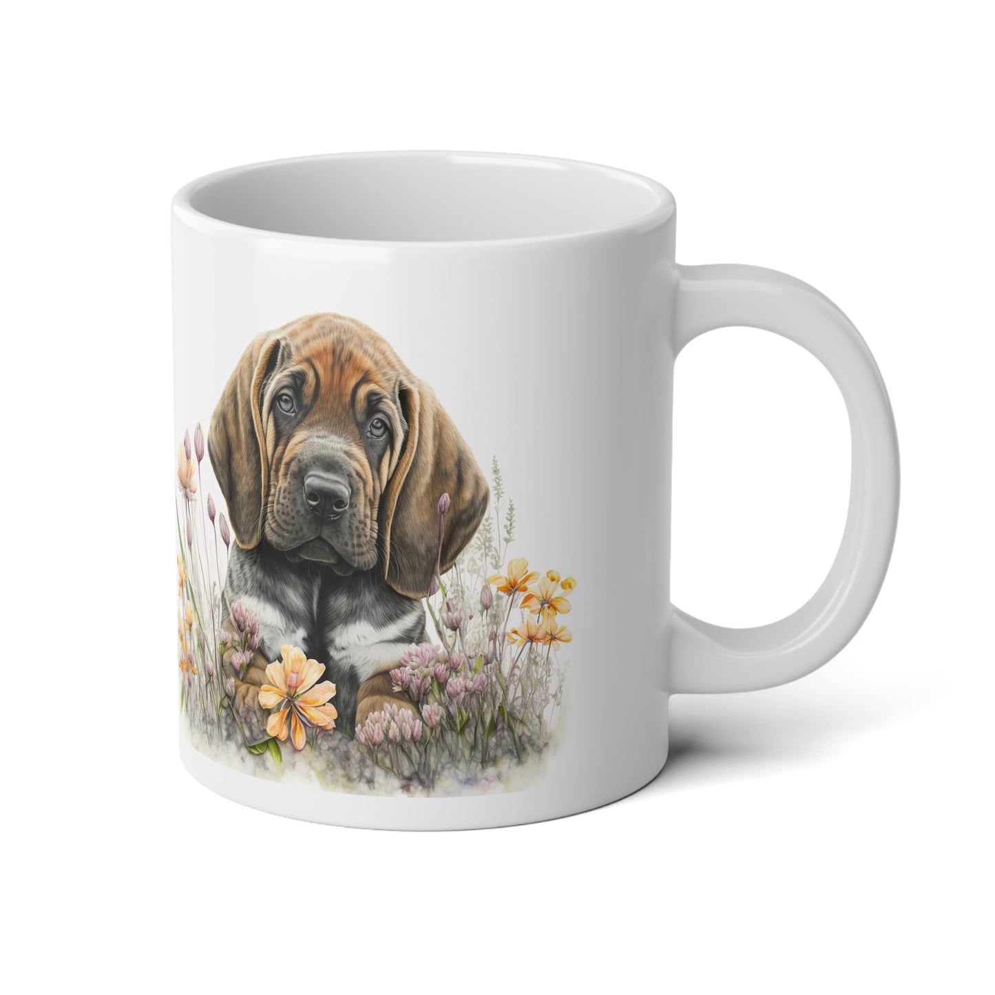 Jumbo Mug, 20oz, Bloodhound Puppy