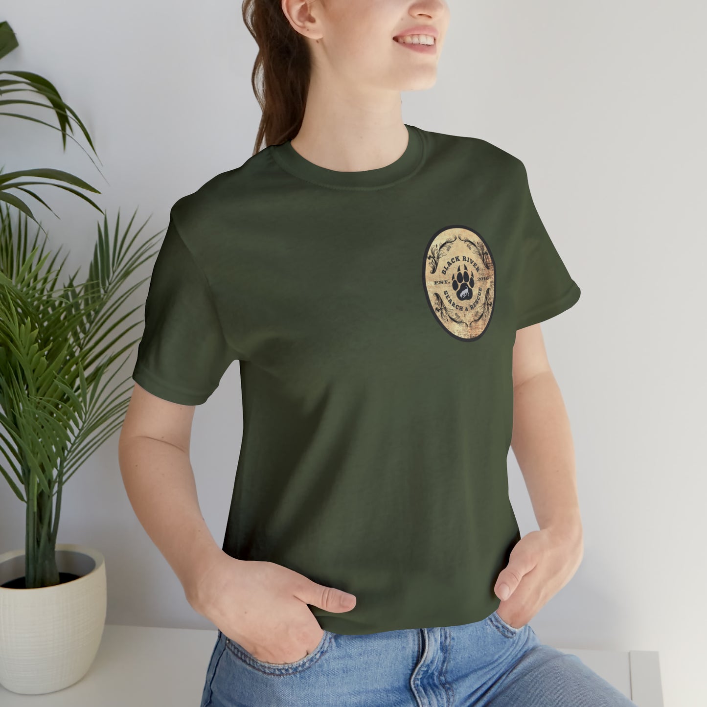 Black River Search & Rescue Logo Unisex Jersey Short Sleeve Tee