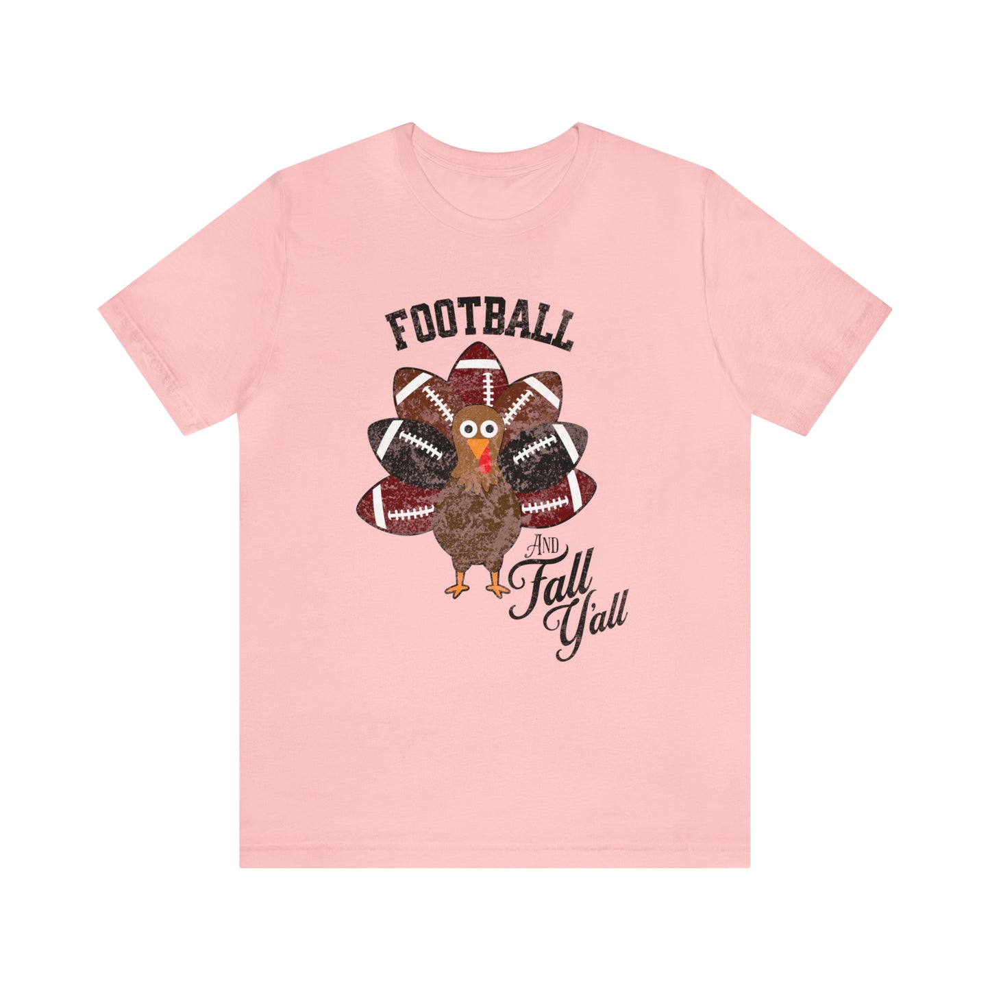 Vintage Garnet and Black Football and Fall Short Sleeve Tee, Football and turkey shirt, South Carolina