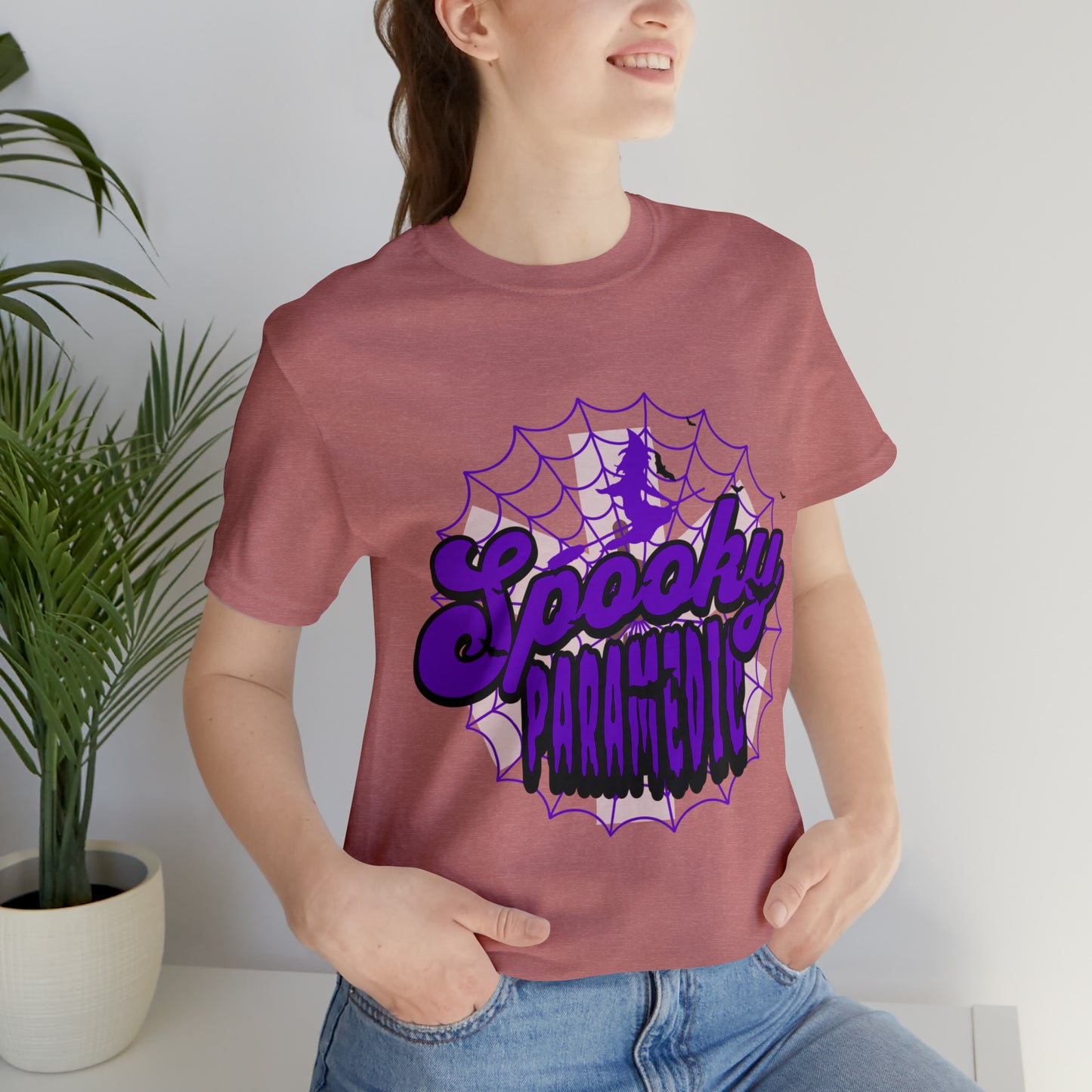 Fun Halloween Paramedic Shirt, Halloween shirt, Purple Spooky Paramedic shirt, Paramedic gift