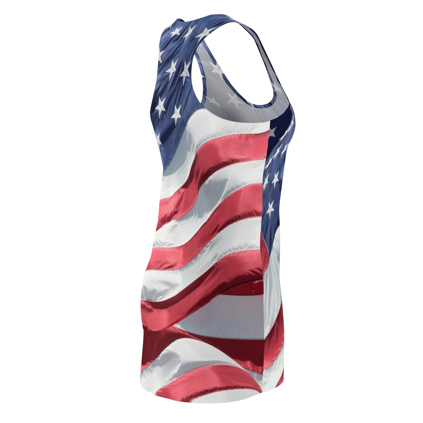 American flag dress Women's Racerback Dress Patriotic