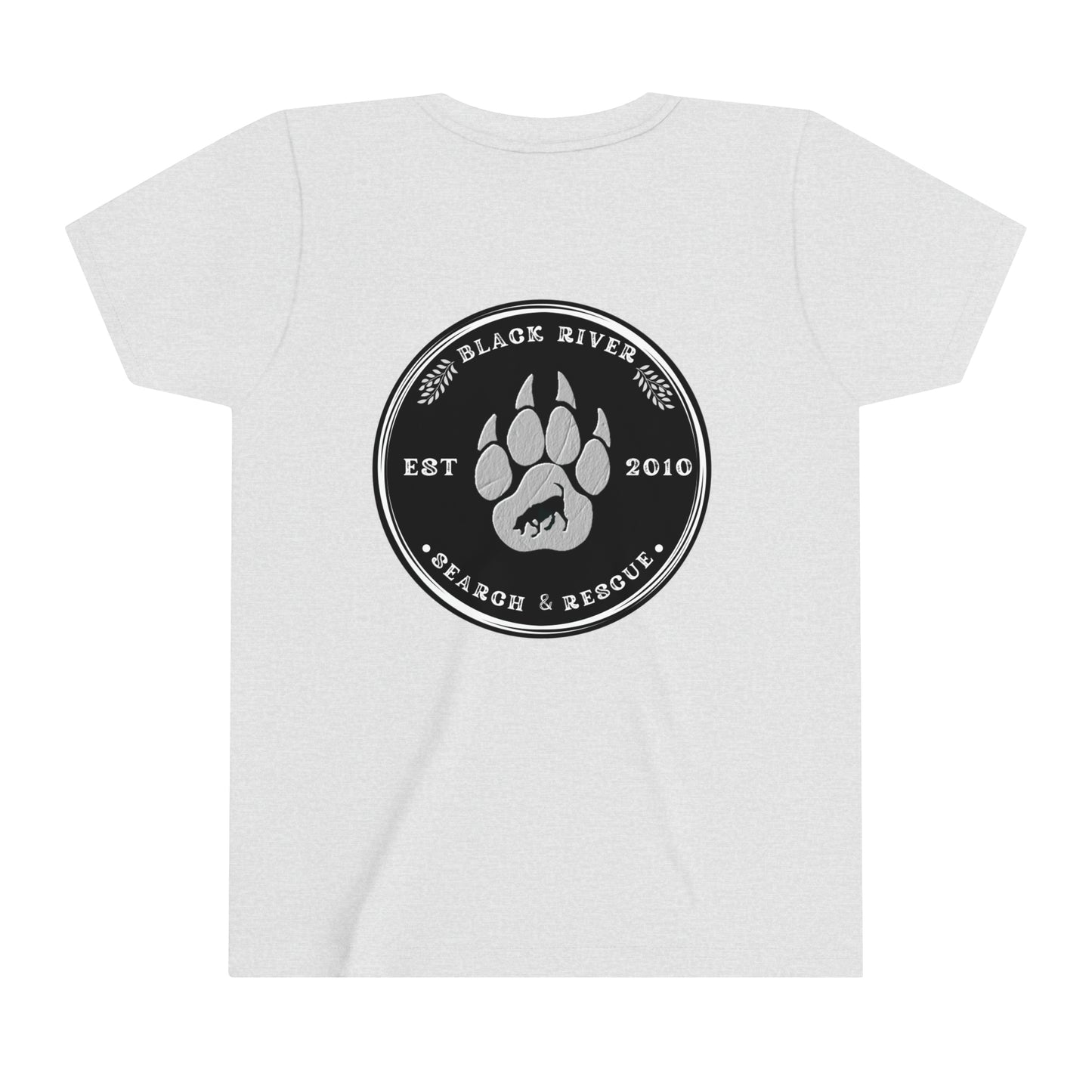 Black River Search & Rescue Black Logo Youth Short Sleeve Tee