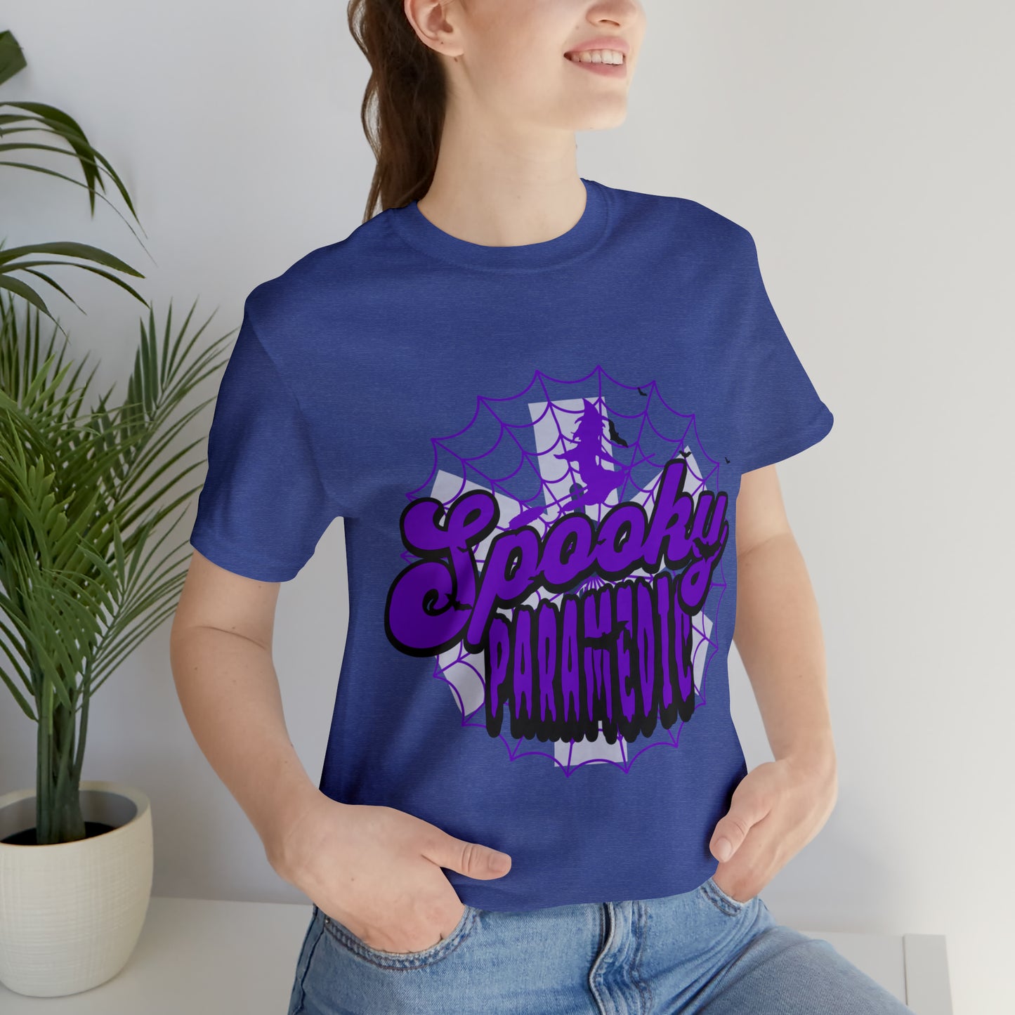 Fun Halloween Paramedic Shirt, Halloween shirt, Purple Spooky Paramedic shirt, Paramedic gift