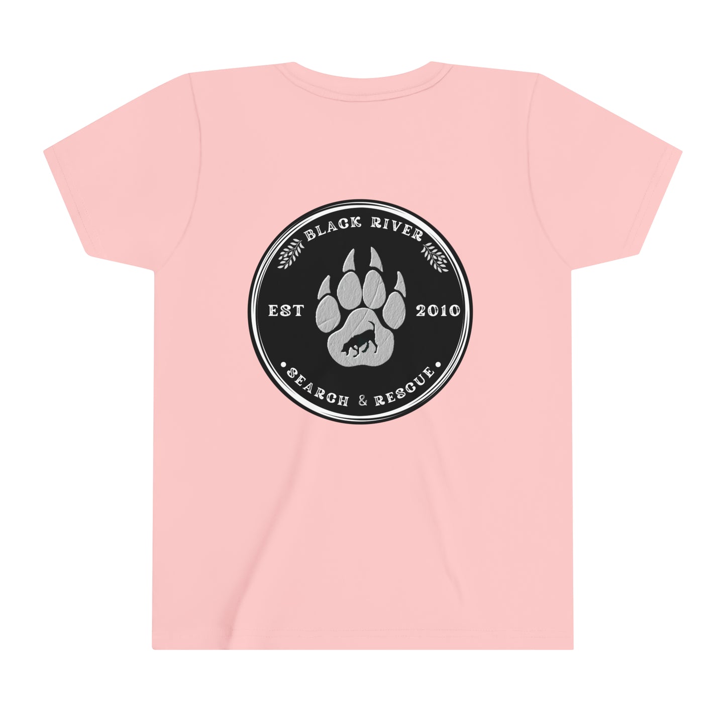 Black River Search & Rescue Black Logo Youth Short Sleeve Tee