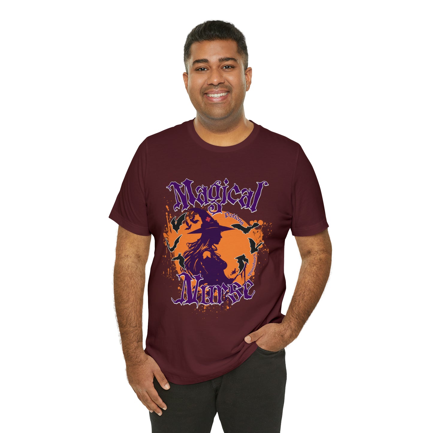 Magical Nurse Halloween short sleeved shirt