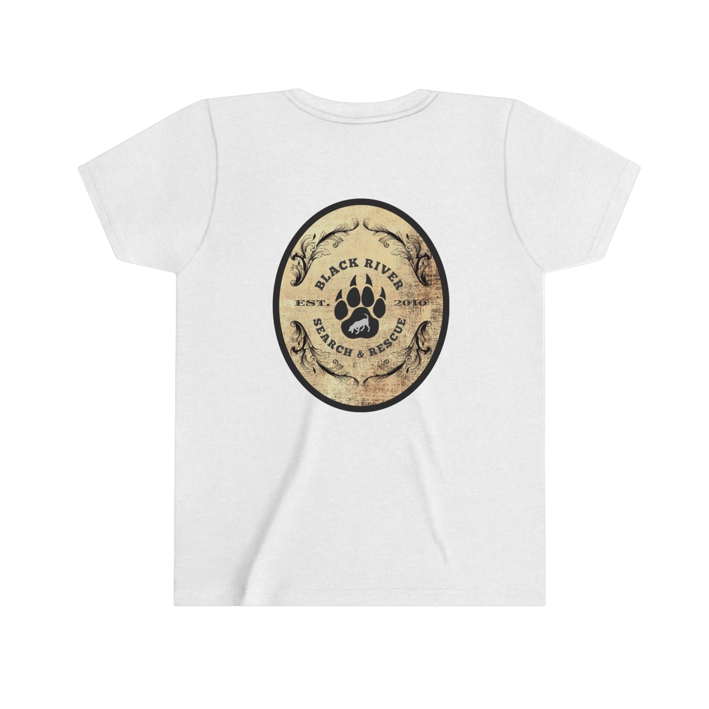 Black River Search & Rescue Logo Youth Short Sleeve Tee