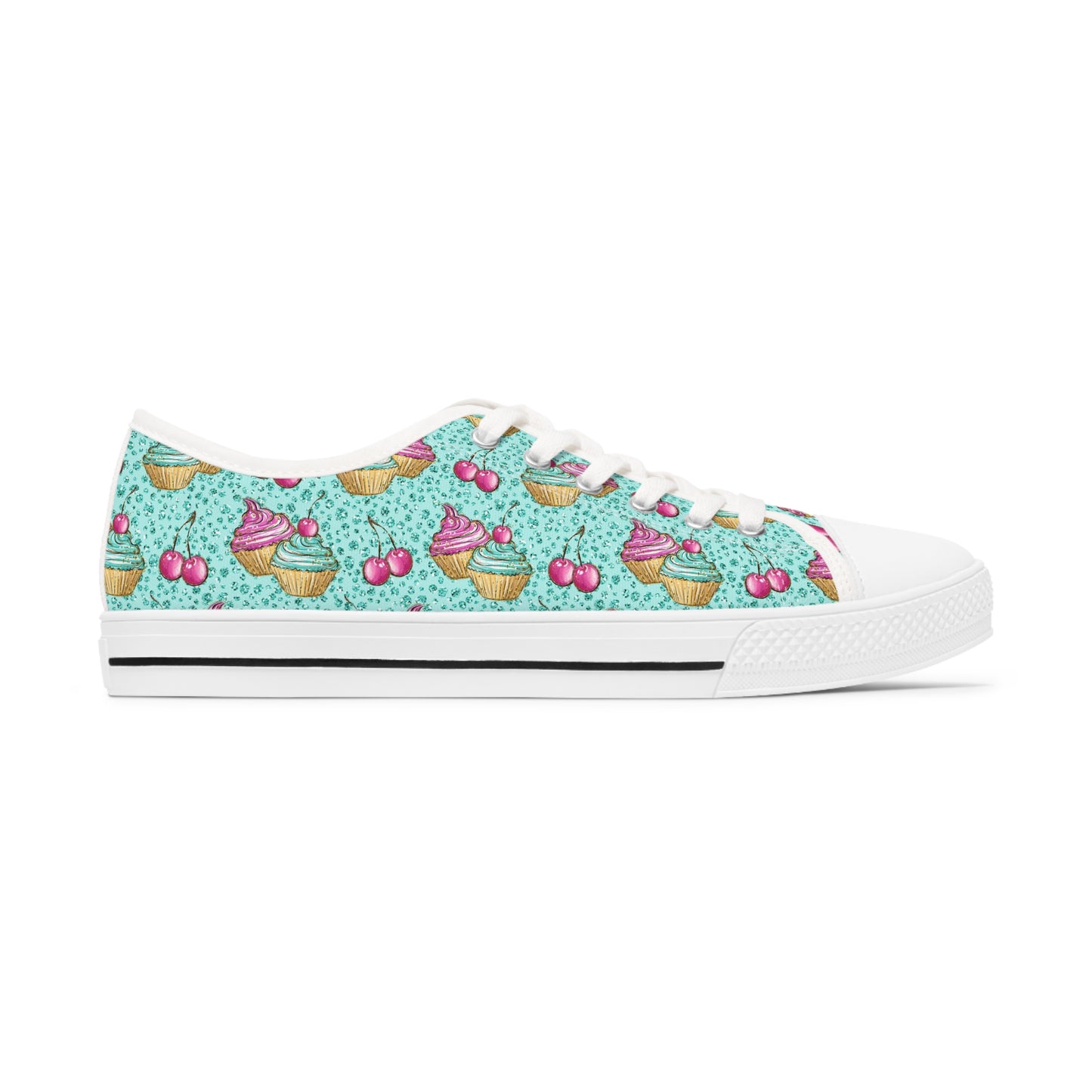 Cupcake Women's Low Top Sneakers Green Pick