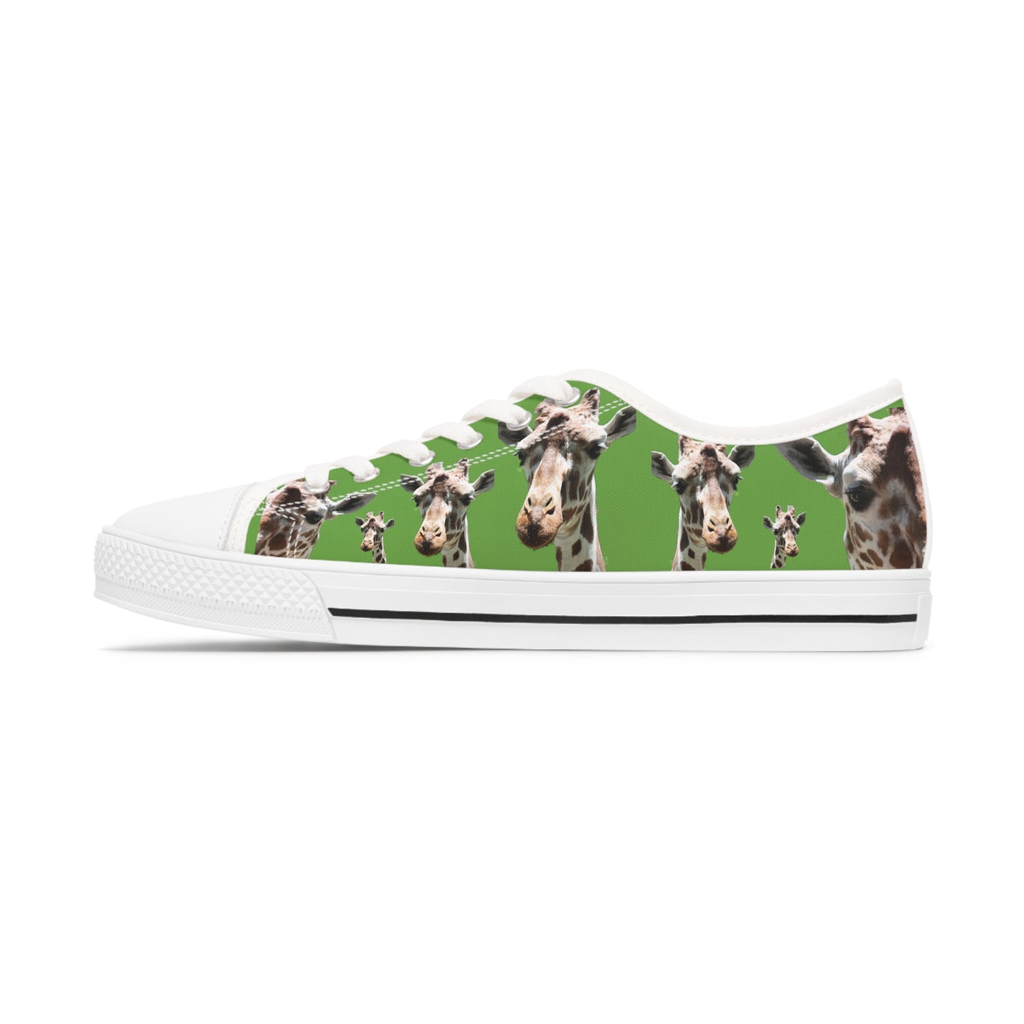 Women's Low Top Sneakers, Giraffe, Animal eye