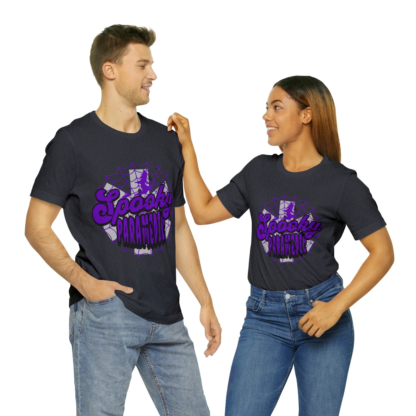 Fun Halloween Paramedic Shirt, Halloween shirt, Purple Spooky Paramedic shirt, Paramedic gift