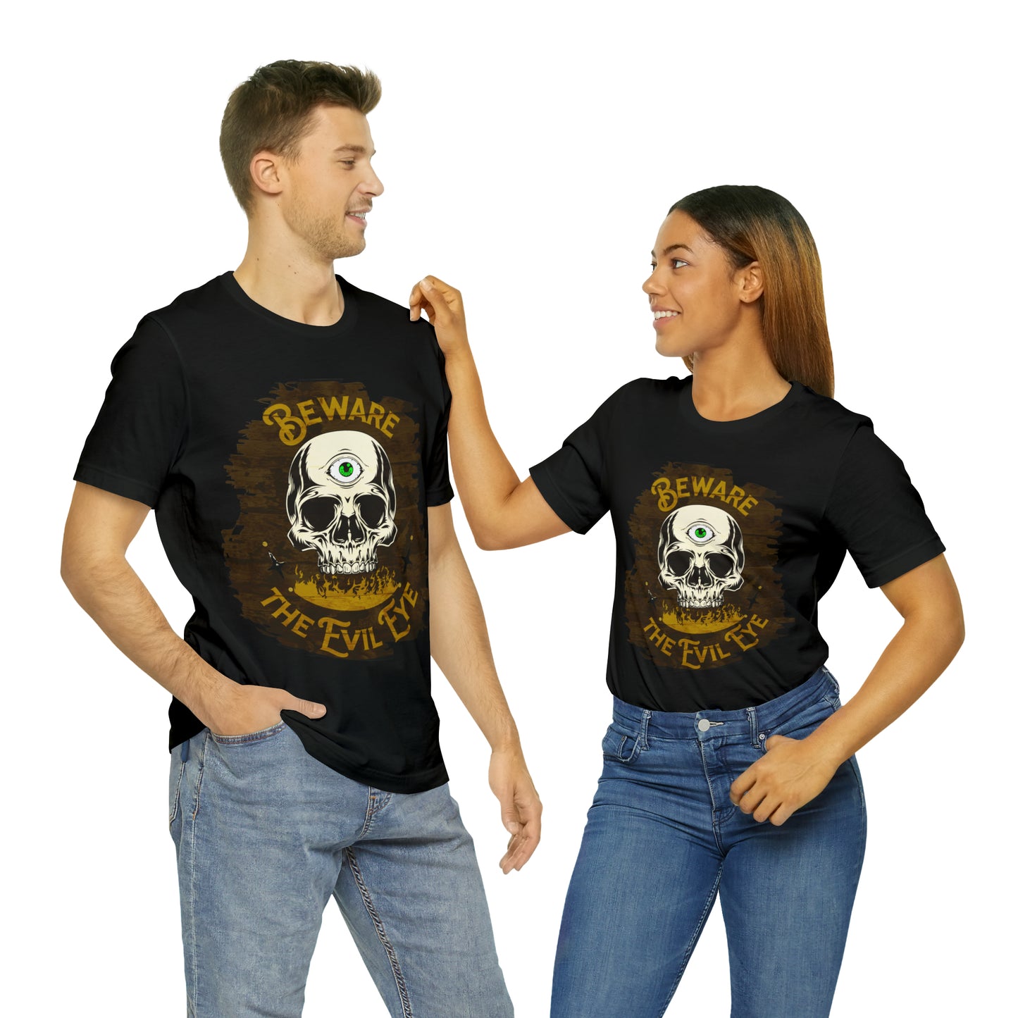 Green Evil Eye Halloween Shirt, Halloween shirt, Skull Shirt