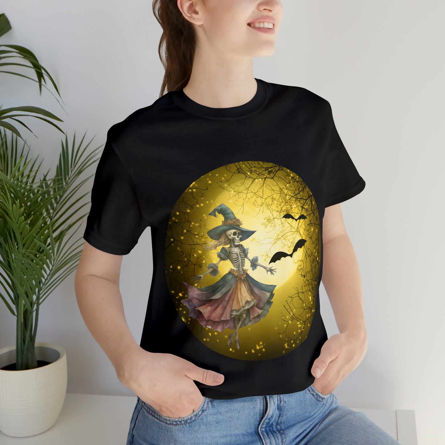 Witch dancing in the Moon, Halloween tshirt, witch tshirt