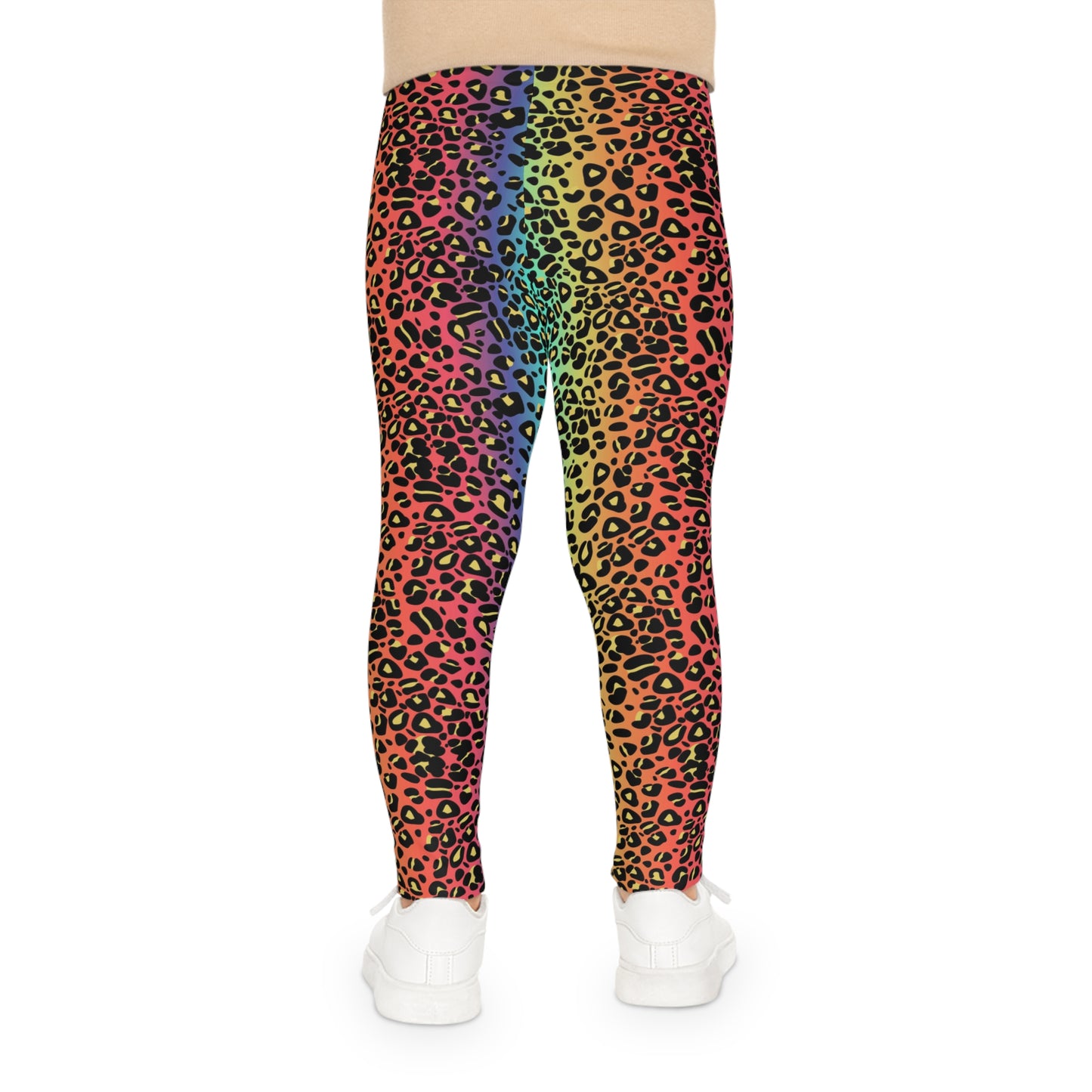 Kids Leggings Rainbow leopard print multicolor