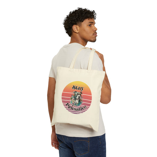 Pitbull Cotton Canvas Tote Bag