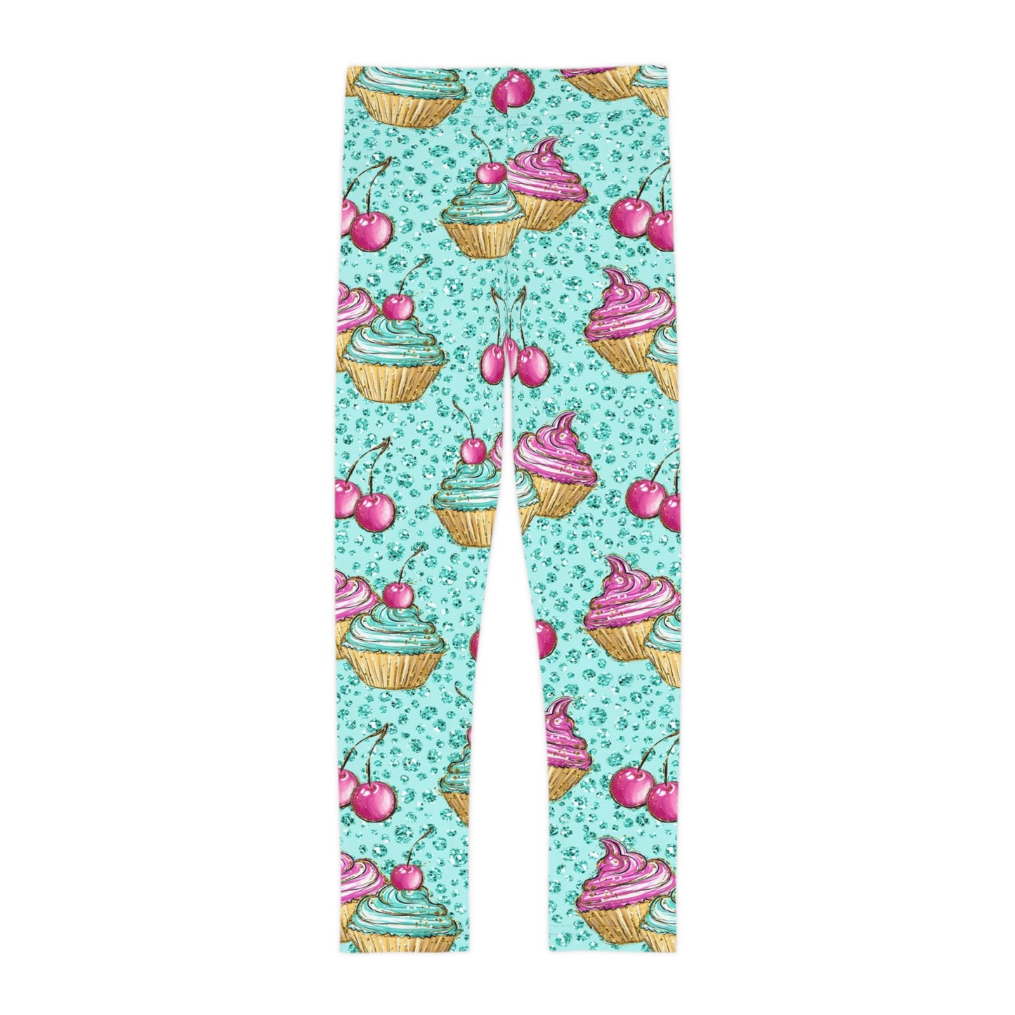 Girls colorful Cupcake leggings.