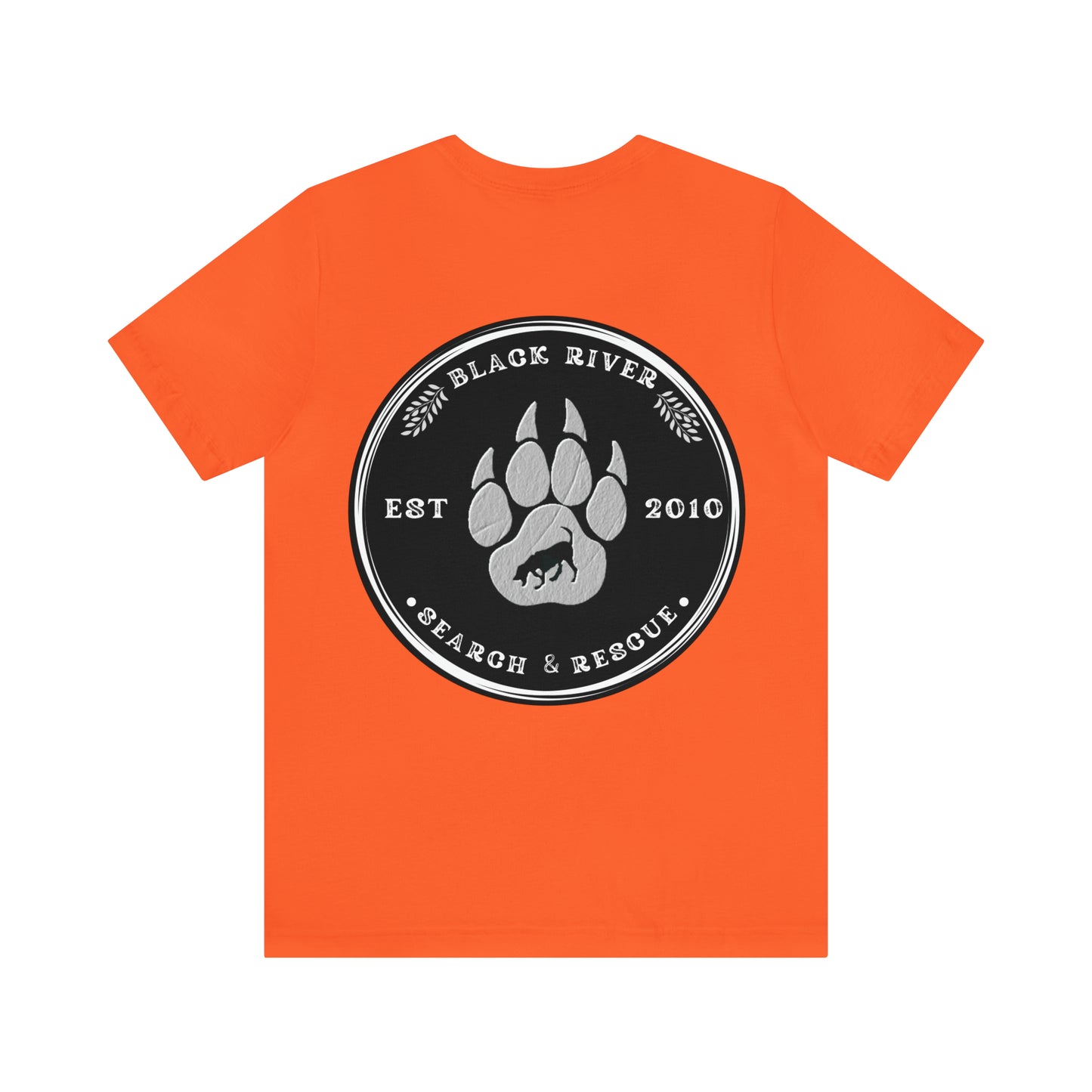 Black River Search & Rescue Logo Black Unisex Jersey Short Sleeve Tee