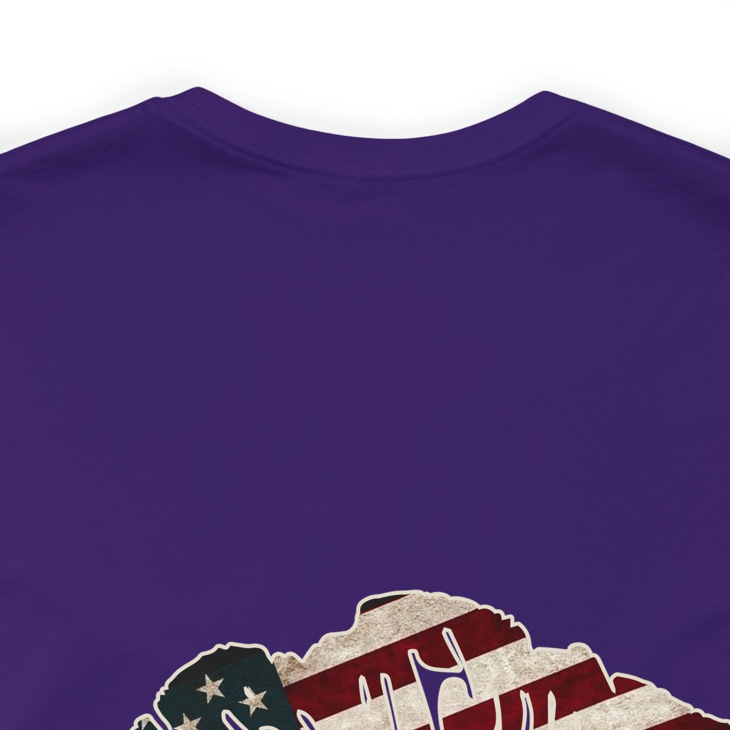 American Flag Lips 4th of July Unisex Jersey Short Sleeve Tee Patriotic Retro