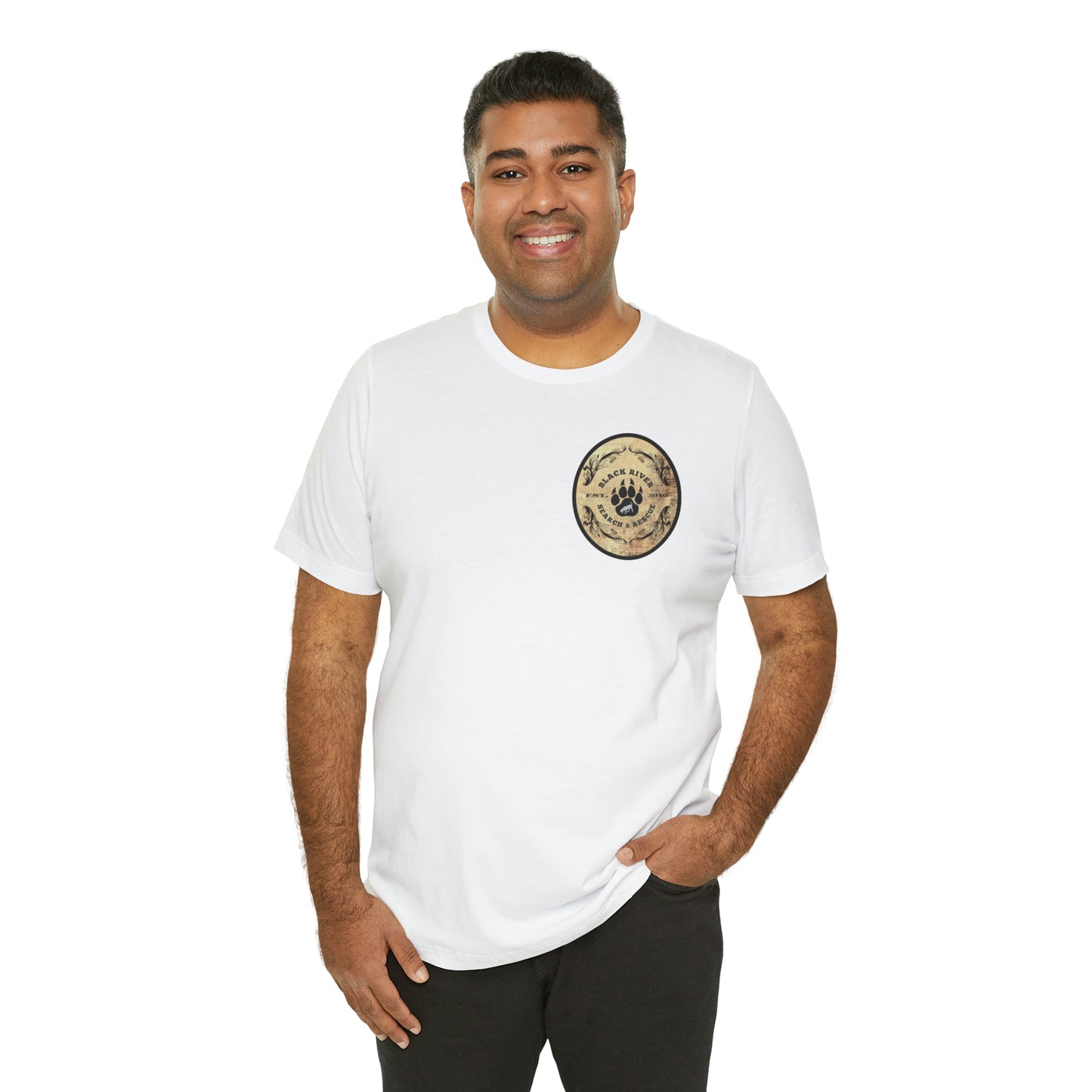 Black River Search & Rescue Logo Unisex Jersey Short Sleeve Tee