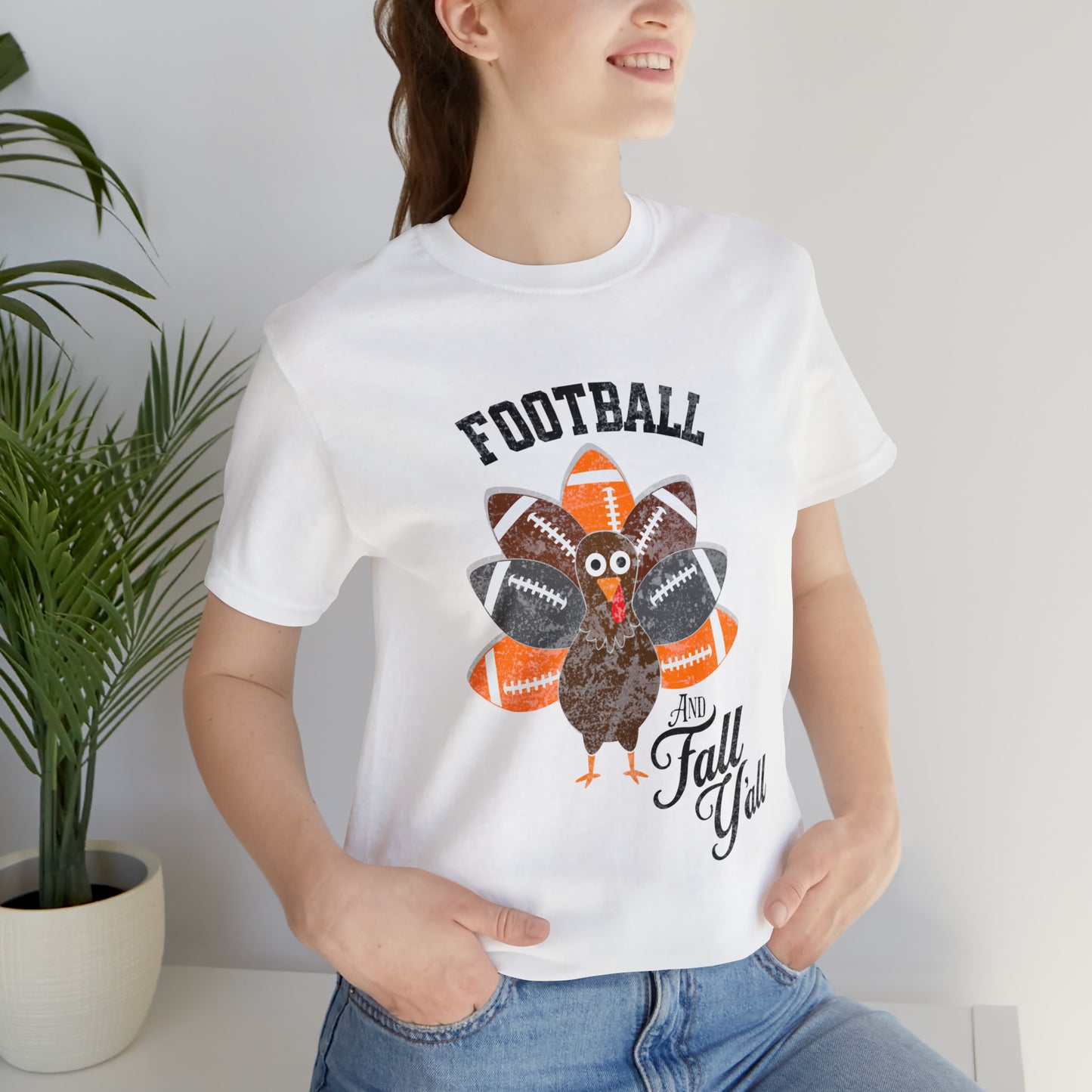 Vintage Orange and Gray Football Short Sleeve Tee, Football and turkey shirt, Tennessee