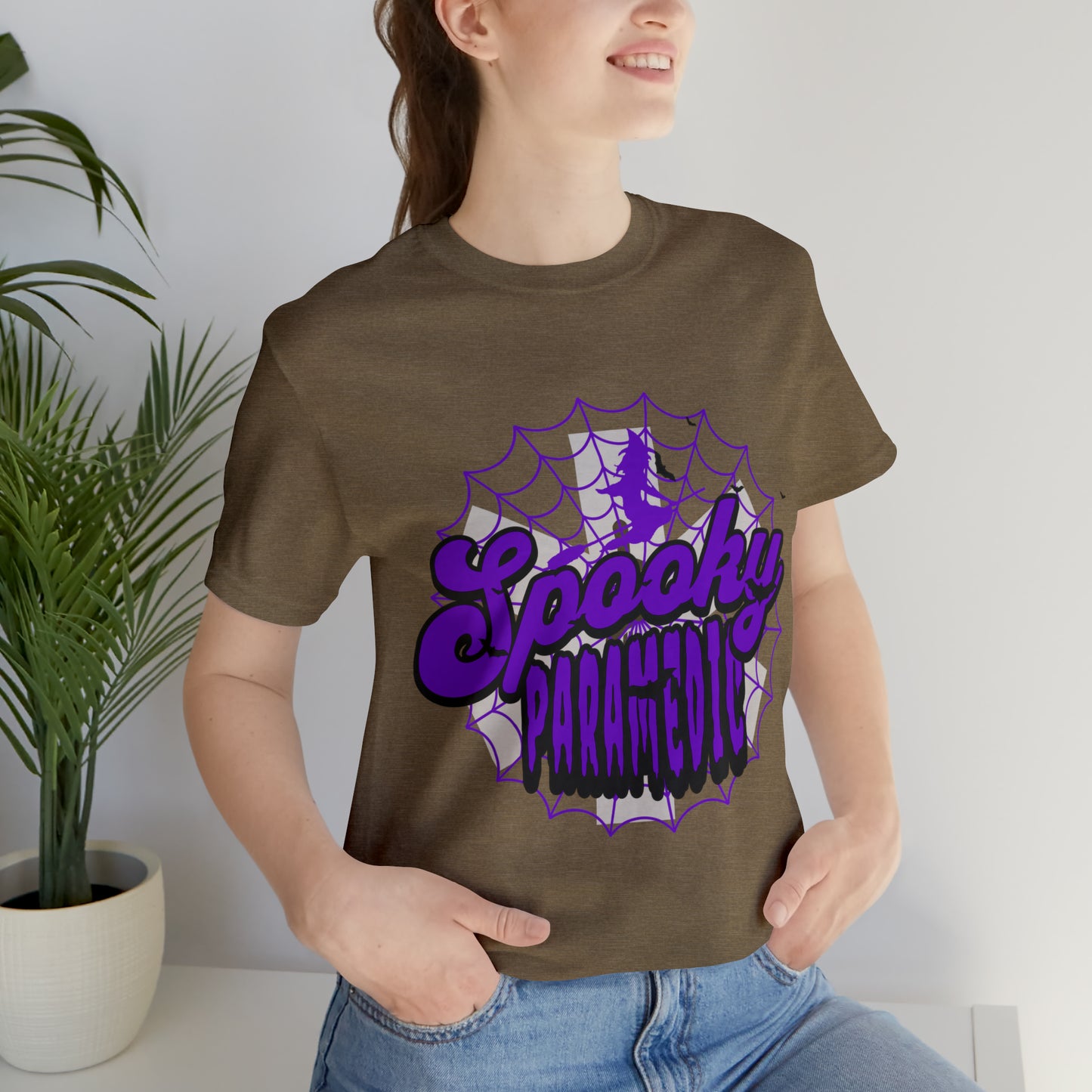 Fun Halloween Paramedic Shirt, Halloween shirt, Purple Spooky Paramedic shirt, Paramedic gift