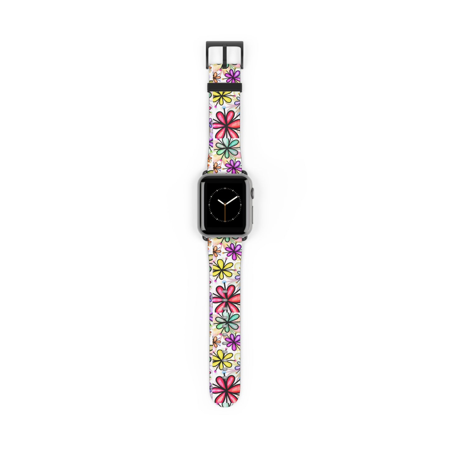 Retro flower multicolor Apple Watch Band floral