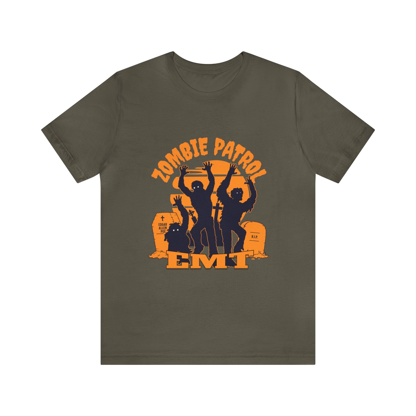 Halloween Zombie Patrol EMT Short Sleeve Tee