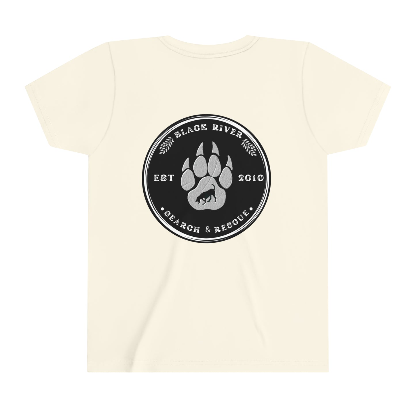 Black River Search & Rescue Black Logo Youth Short Sleeve Tee