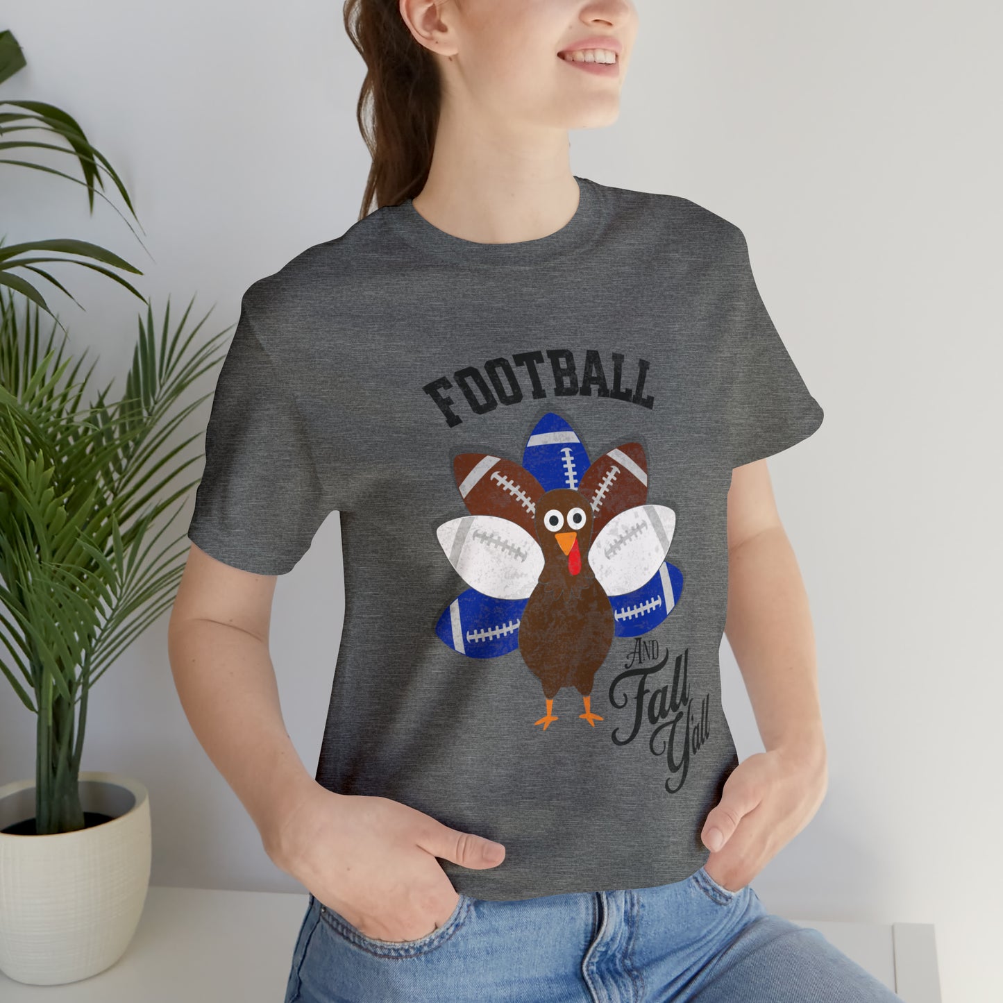 Vintage Blue and White Football Short Sleeve Tee, Football and turkey shirt, Kentucky