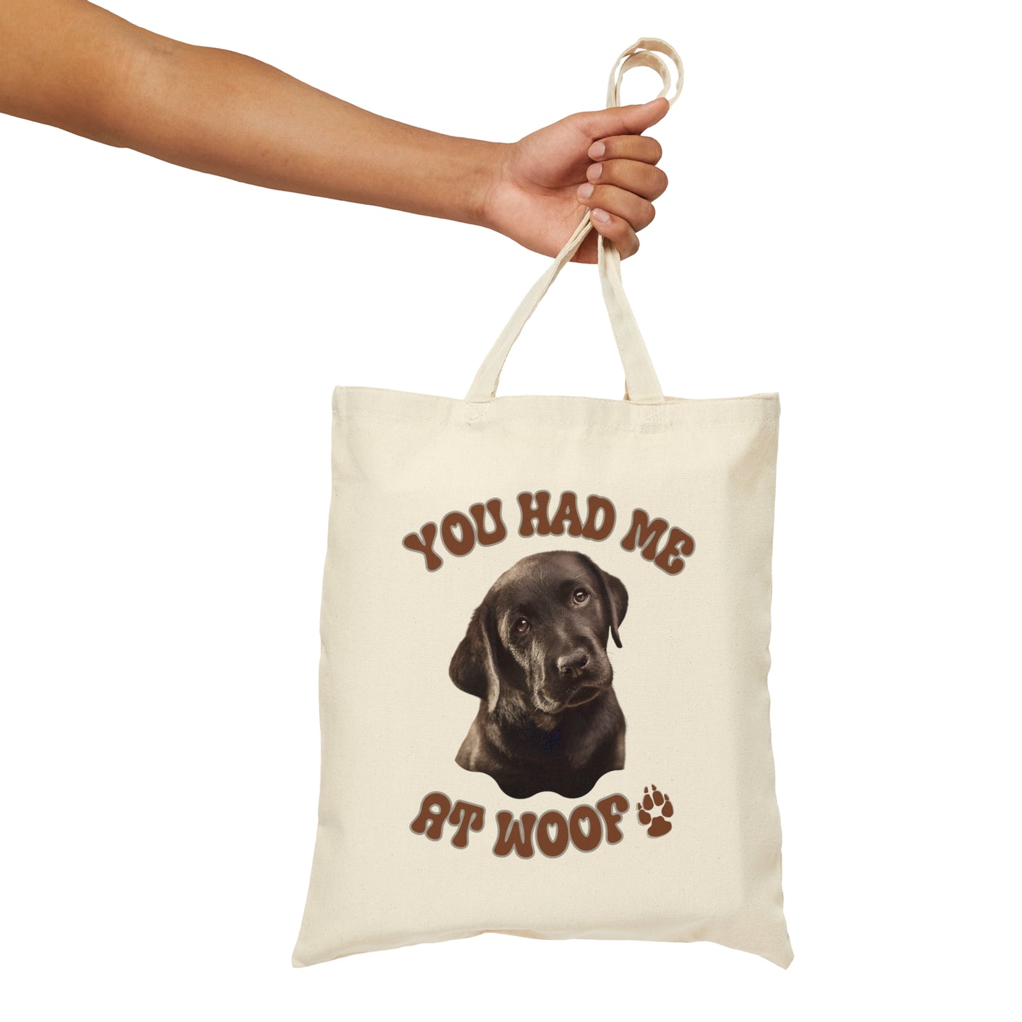 Black Labrador Cotton Canvas Tote Bag Black Lab
