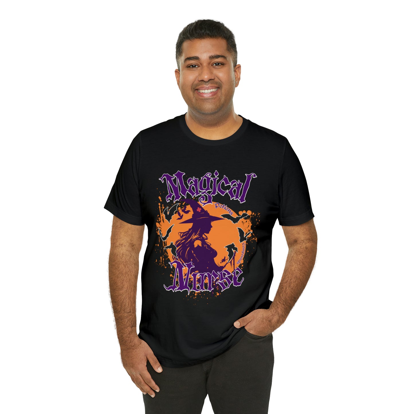 Magical Nurse Halloween short sleeved shirt