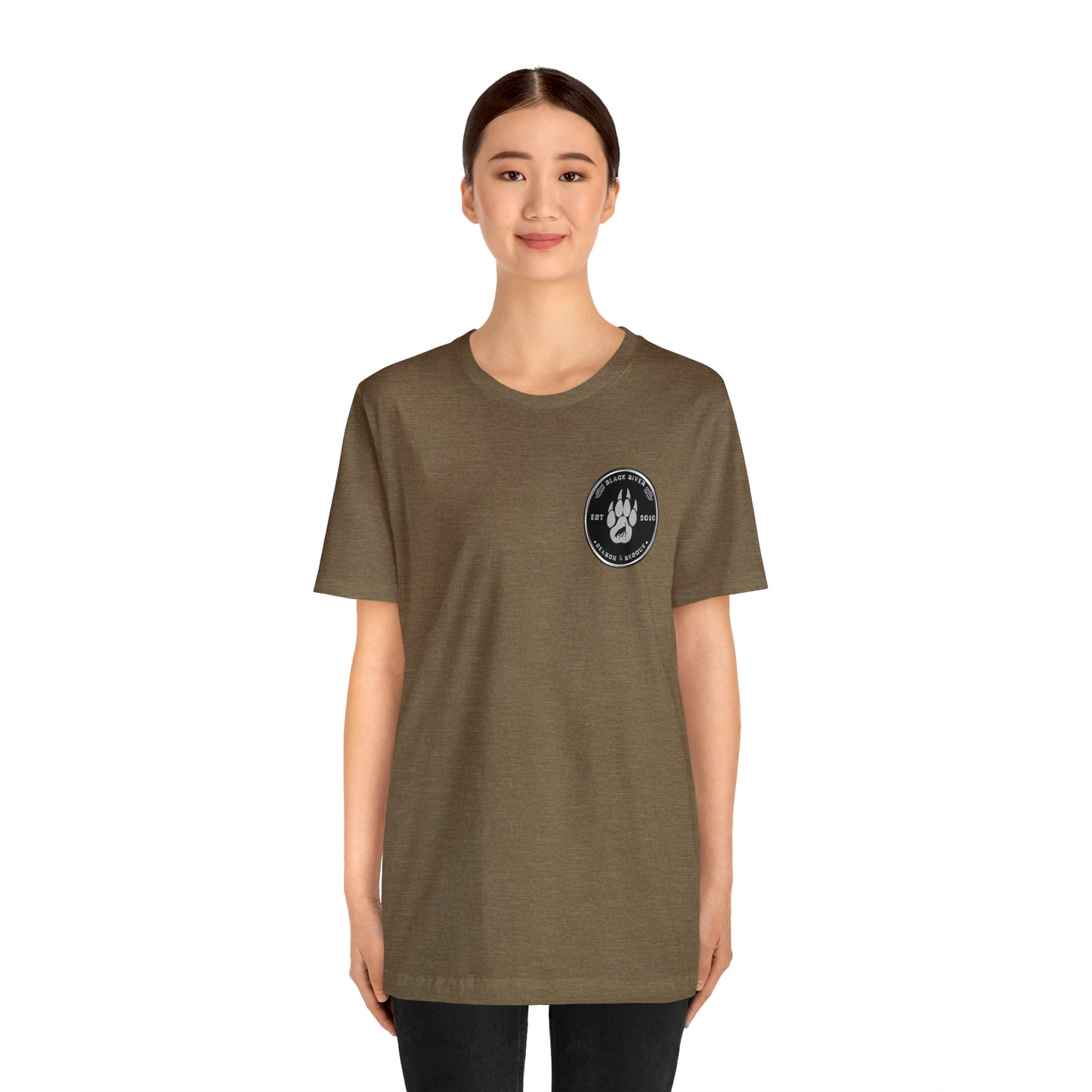 Black River logo black Short Sleeve Tee