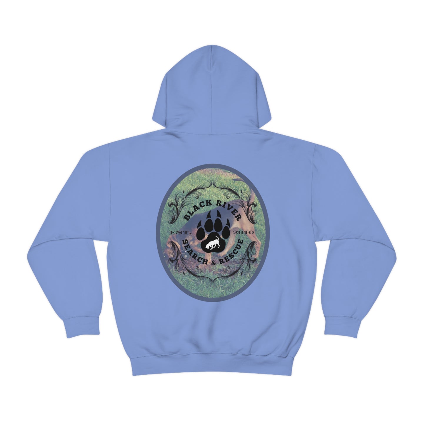 Black River Search & Rescue Logo with Lucy Unisex Heavy Blend™ Hooded Sweatshirt