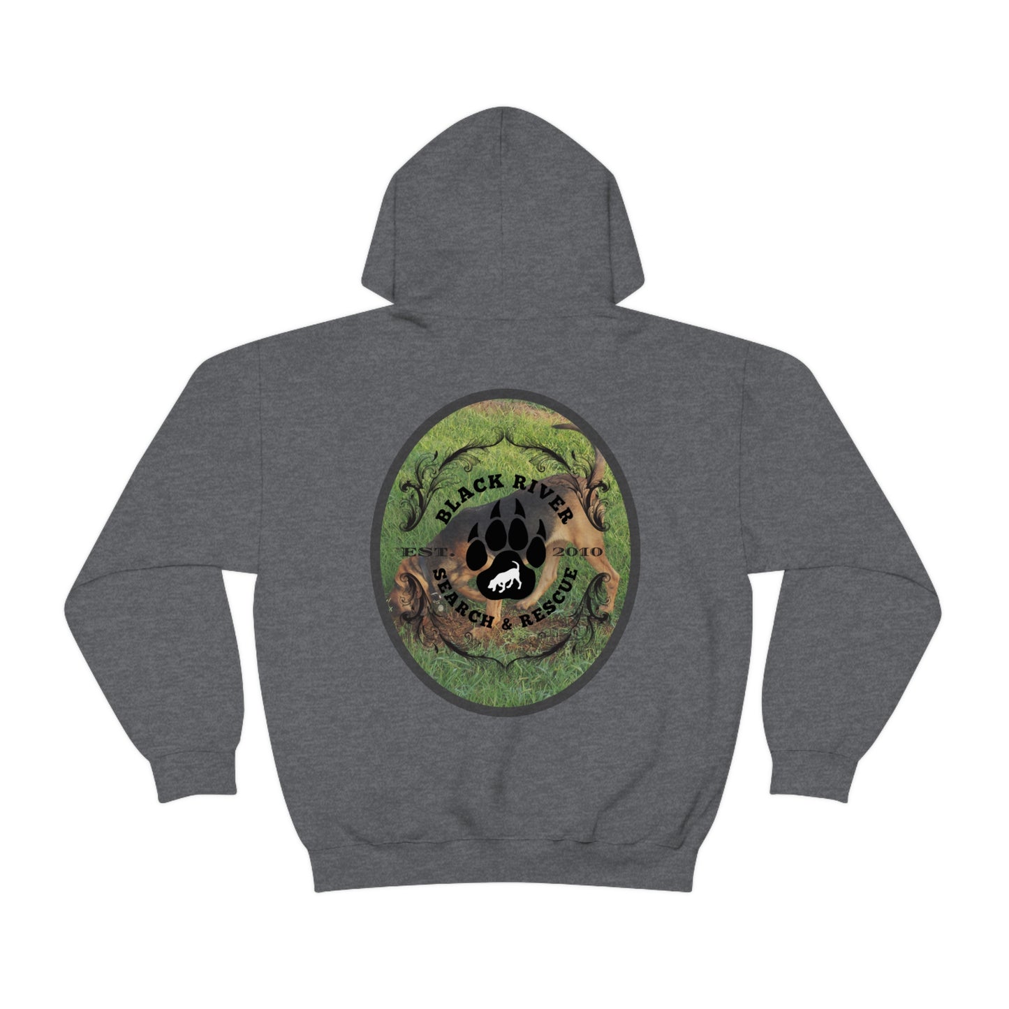 Black River Search & Rescue Logo with Lucy Unisex Heavy Blend™ Hooded Sweatshirt