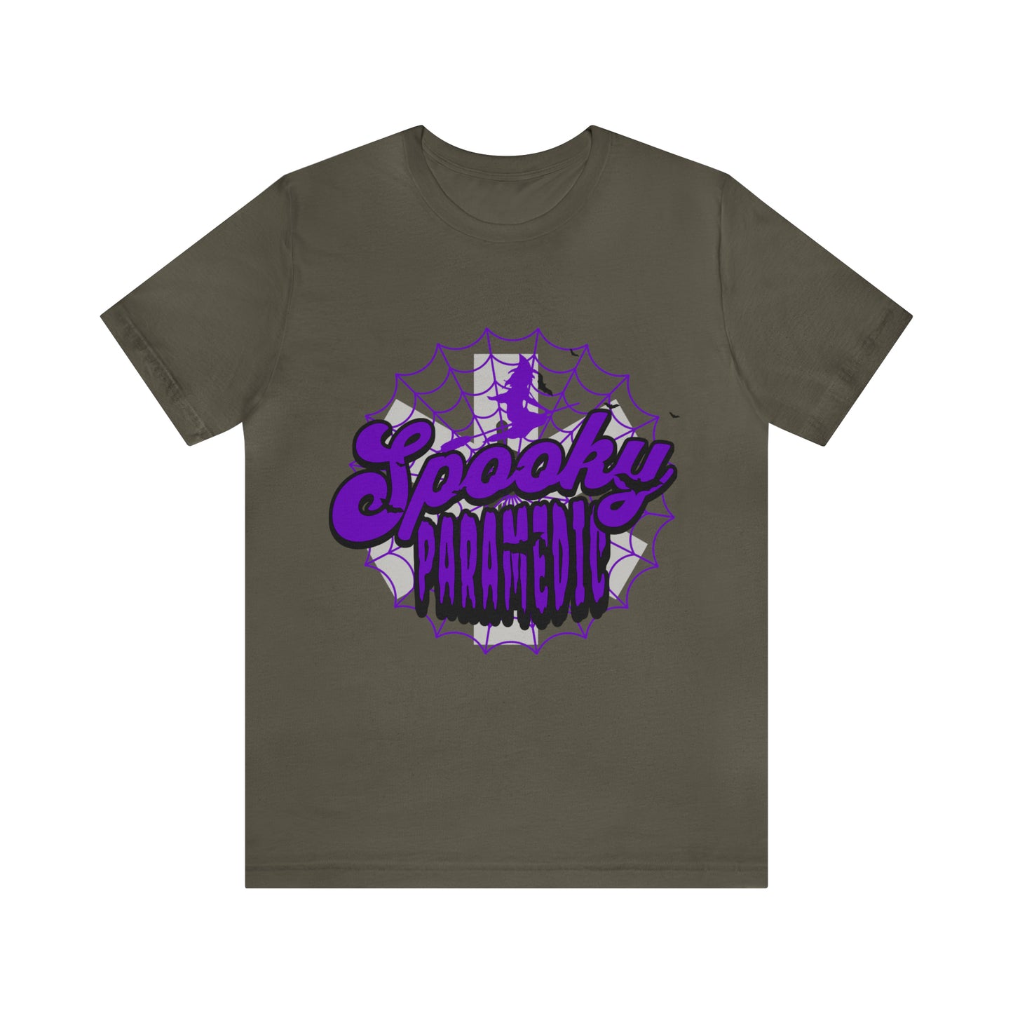 Fun Halloween Paramedic Shirt, Halloween shirt, Purple Spooky Paramedic shirt, Paramedic gift